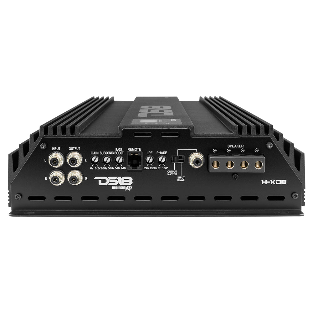 HOOLIGAN KO 1-Channel Amplifier with Voltmeter 8000 Watts Rms @ 1-Ohm Made In Korea
