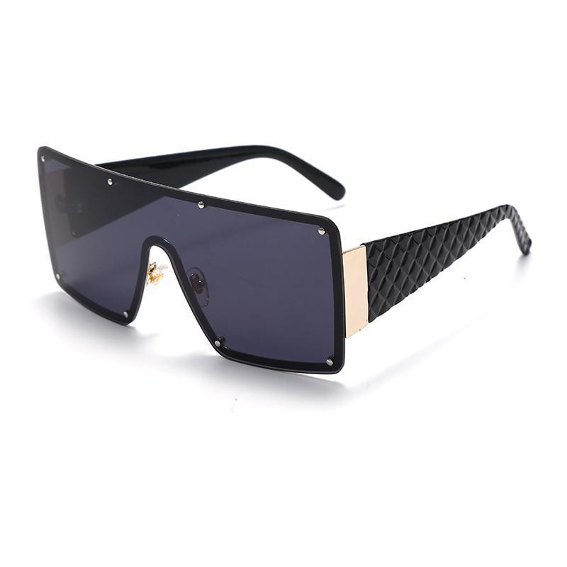 New Square Sunglasses For Women Fashion Oversized Metal  display picture 3
