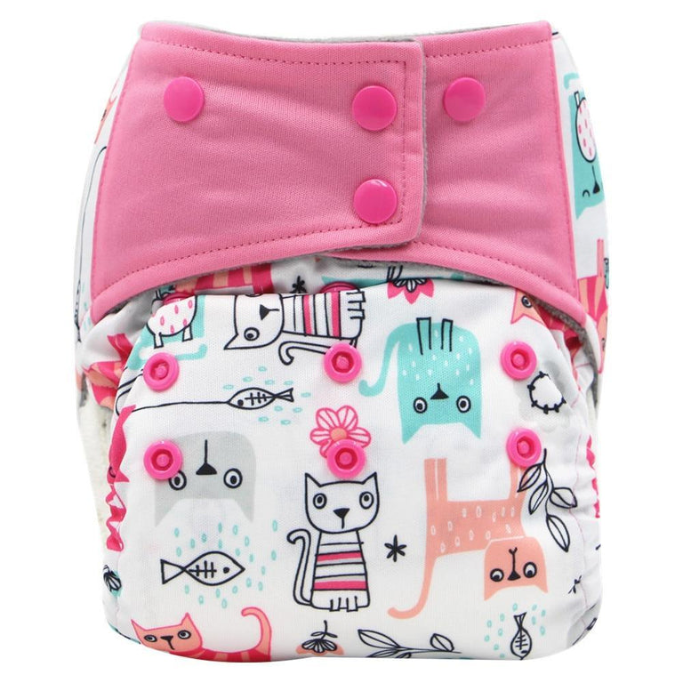 Colorful Modern Baby Cloth Diaper Bamboo Charcoal Nappy All-in-one Dia ...