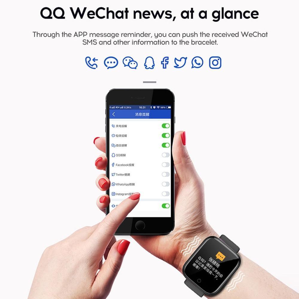 Elegant Popular Smart Watch For Women and Men D20 Pro Men Smartwatch for IOS and Android Sistems With Heart Rate Monitor Blood Pressure Sports Tracker Wristband