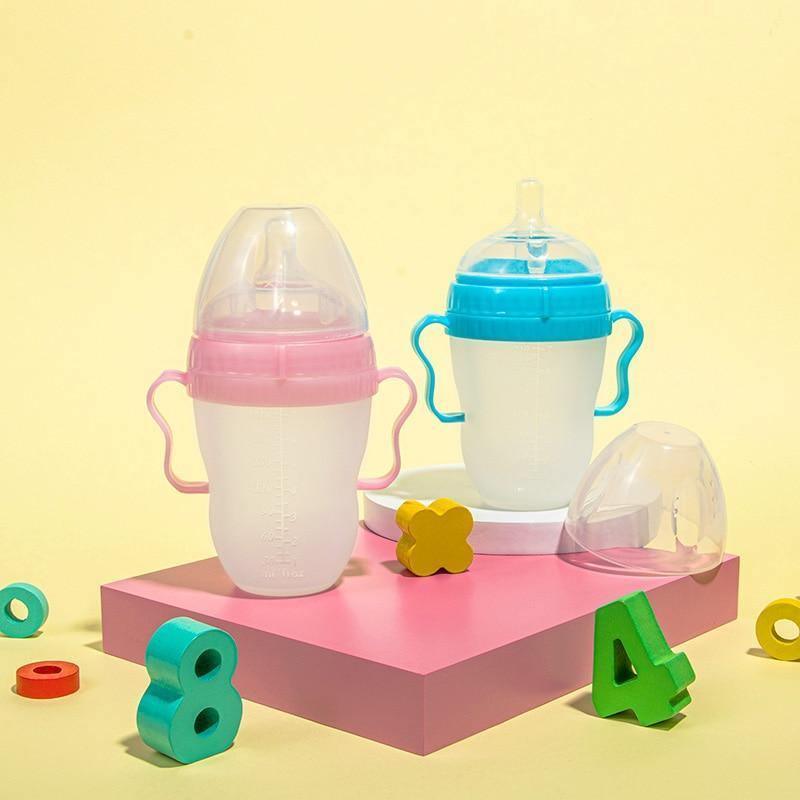 Silicone Baby Bottle Baby Milk Silicone Feeding Bottle Kids Drink Water Bottle Children Bottle For Kids