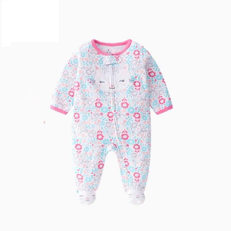 Modern Cartoon Unicorn Baby Girl Jumpsuit Footies Romper For Newborn B ...