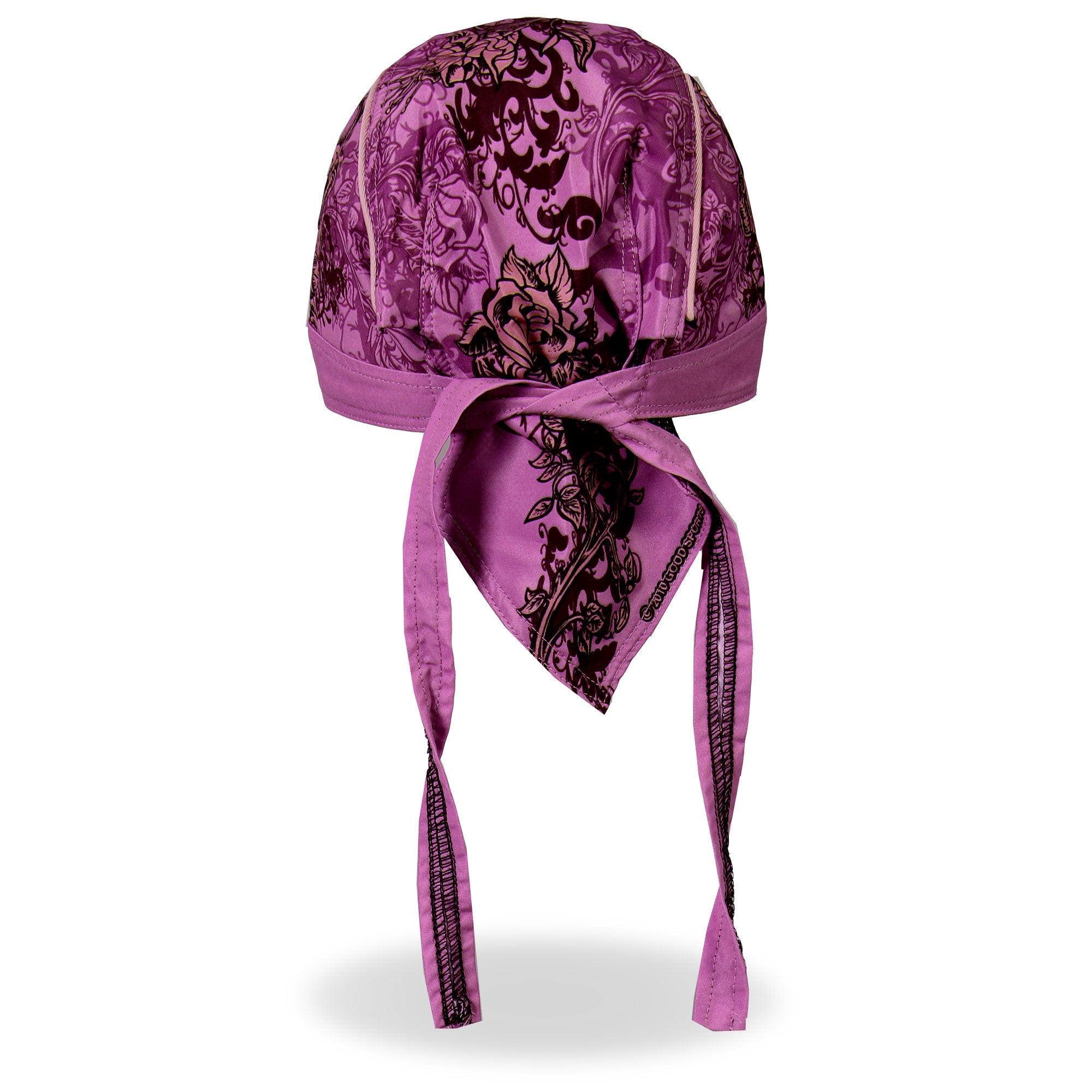 Heart Let's Ride Purple Lightweight Headwrap HWH1060