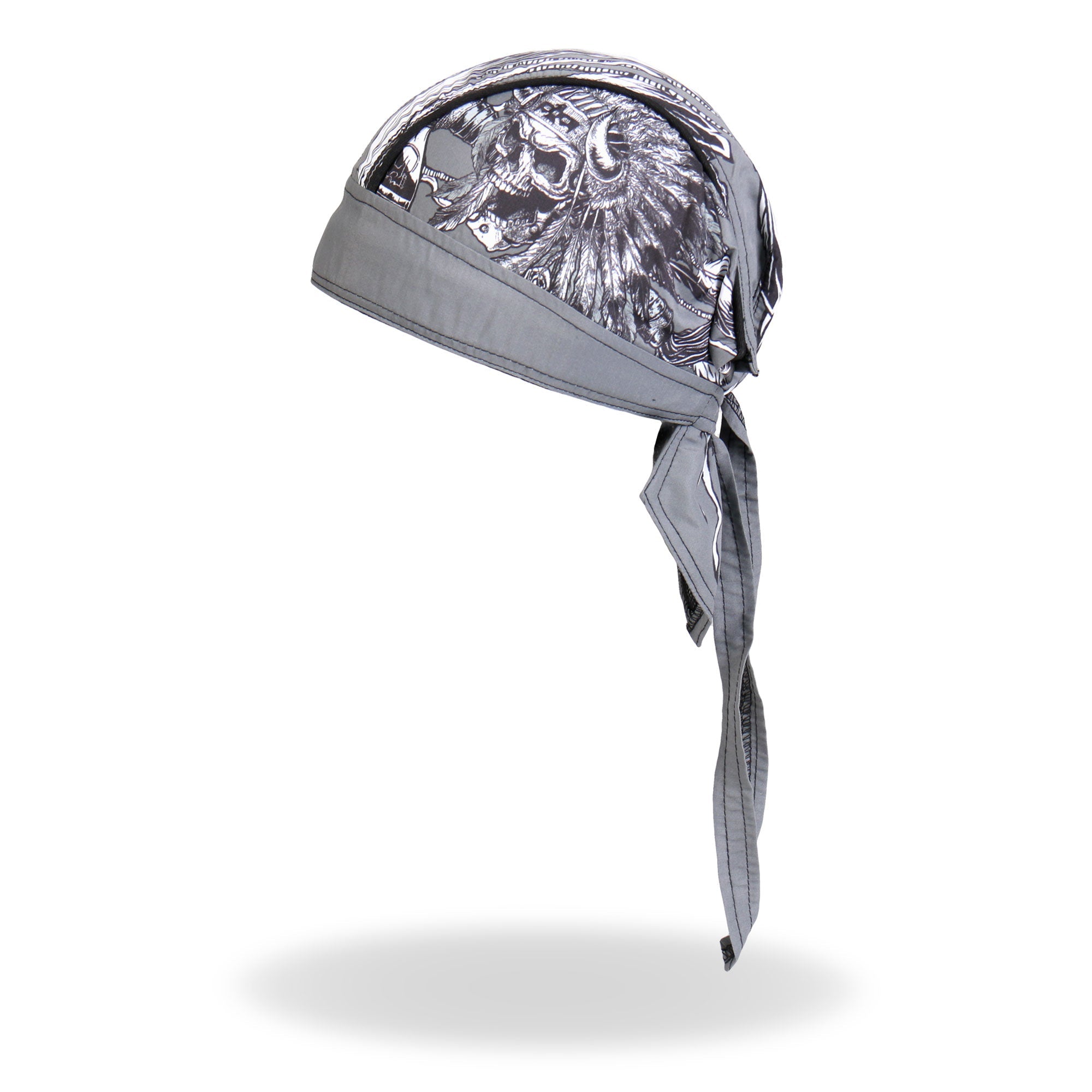 Indian Chief Lightweight Gray Headwrap HWH1077