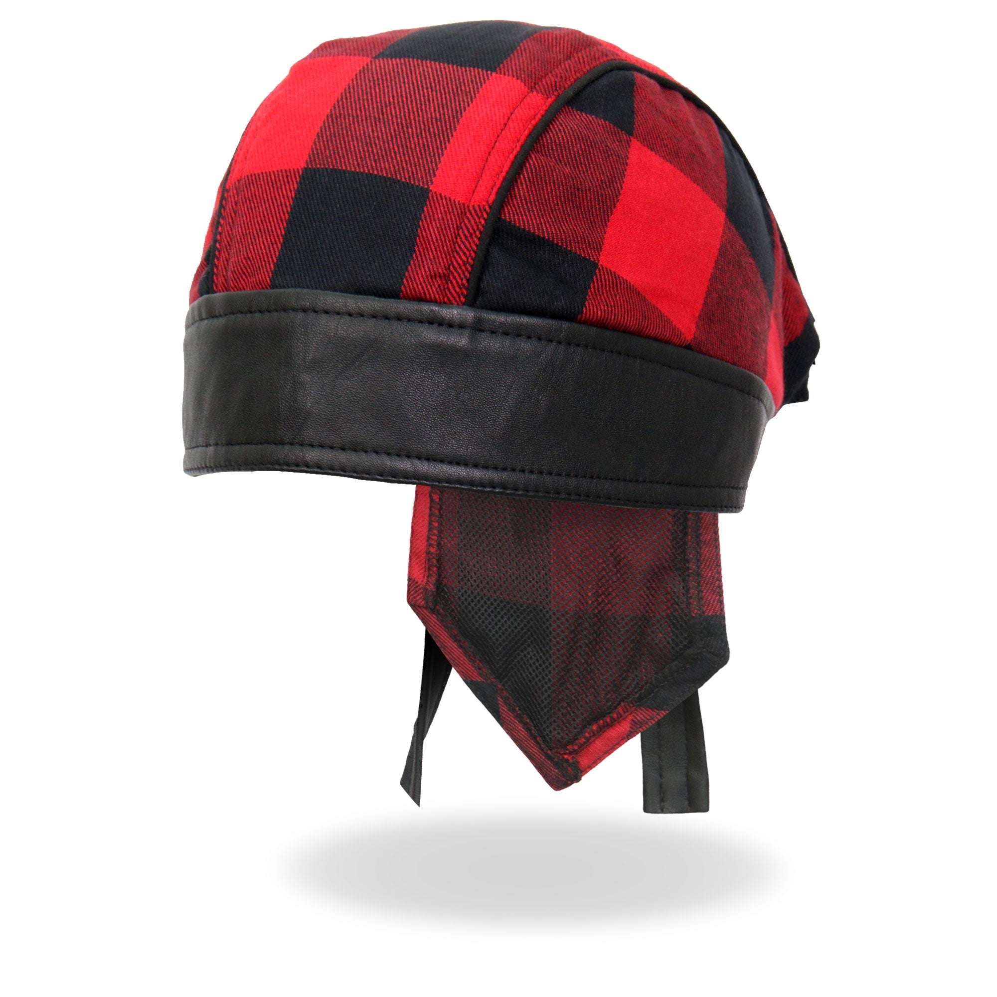Black/Red Buffalo Plaid Lightweight Headwrap HWH1108