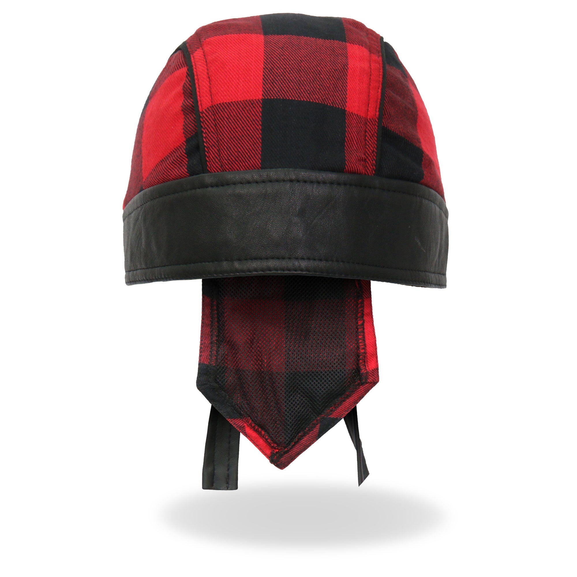 Black/Red Buffalo Plaid Lightweight Headwrap HWH1108