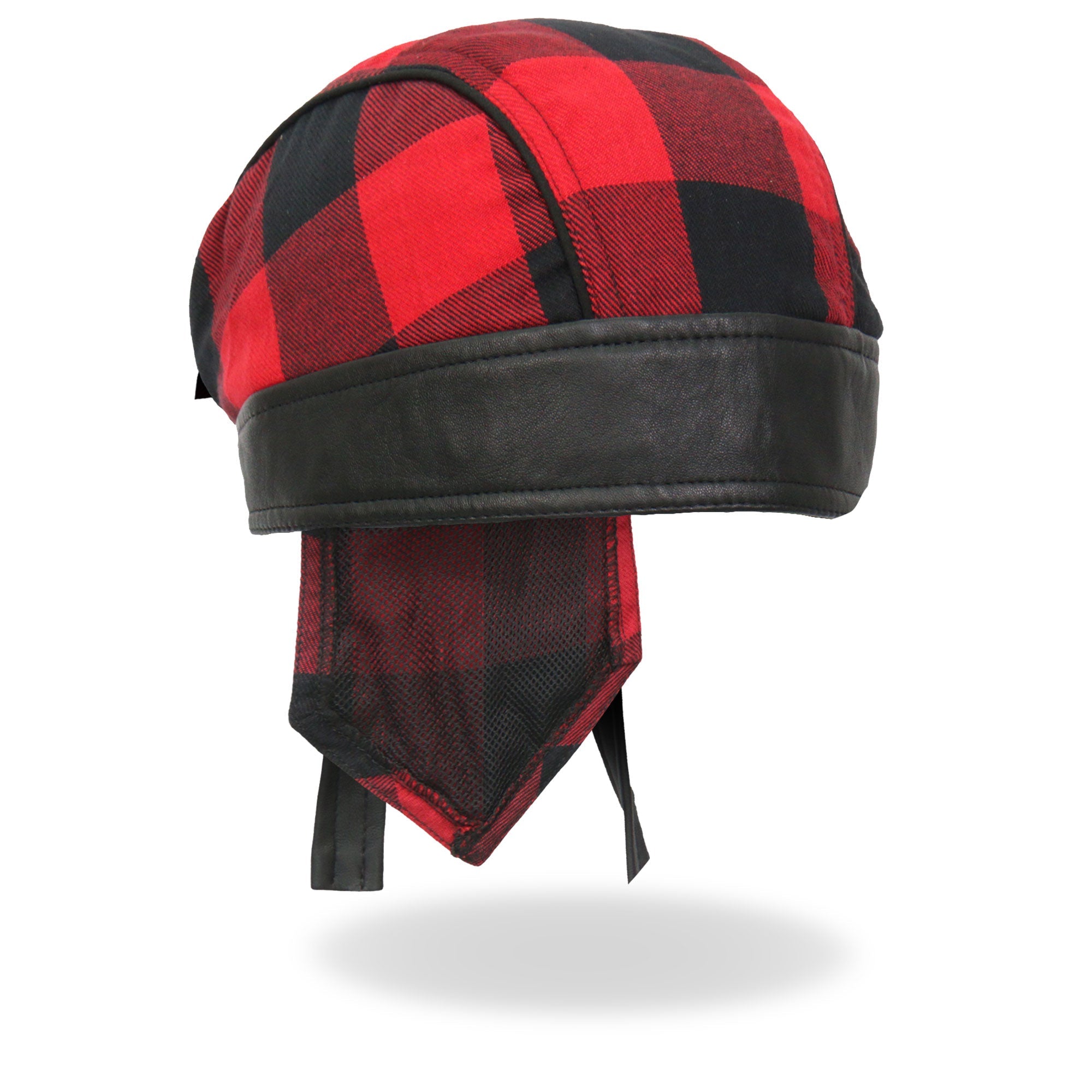 Black/Red Buffalo Plaid Lightweight Headwrap HWH1108