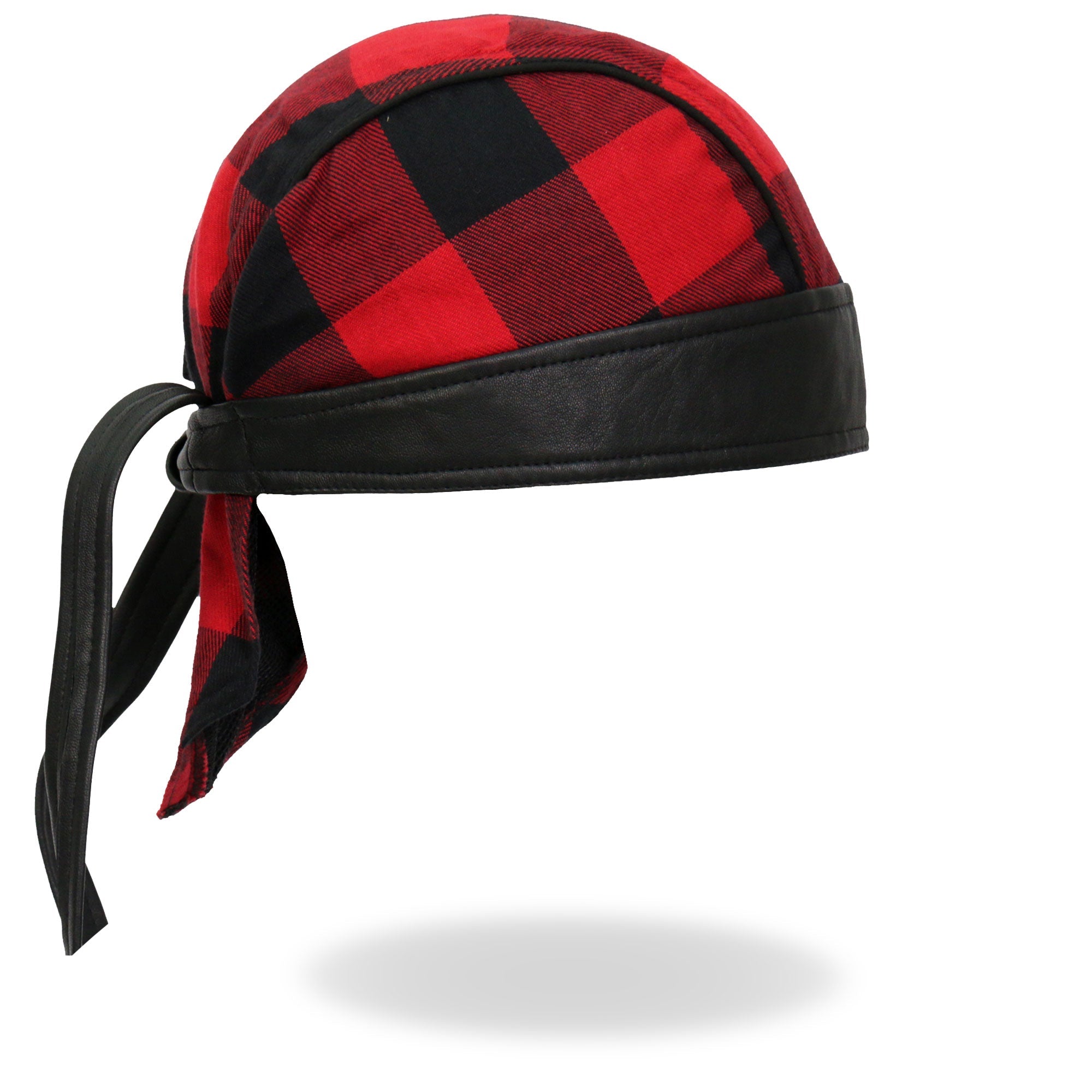 Black/Red Buffalo Plaid Lightweight Headwrap HWH1108