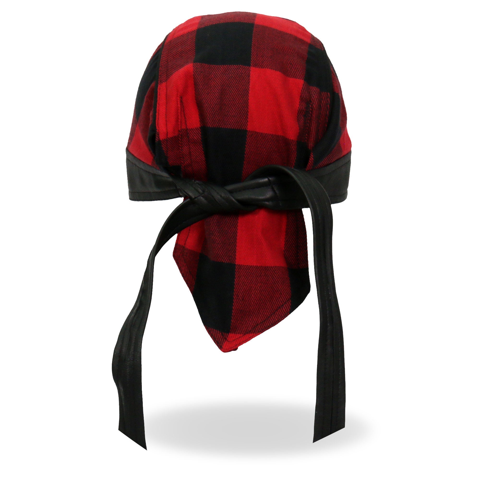 Black/Red Buffalo Plaid Lightweight Headwrap HWH1108