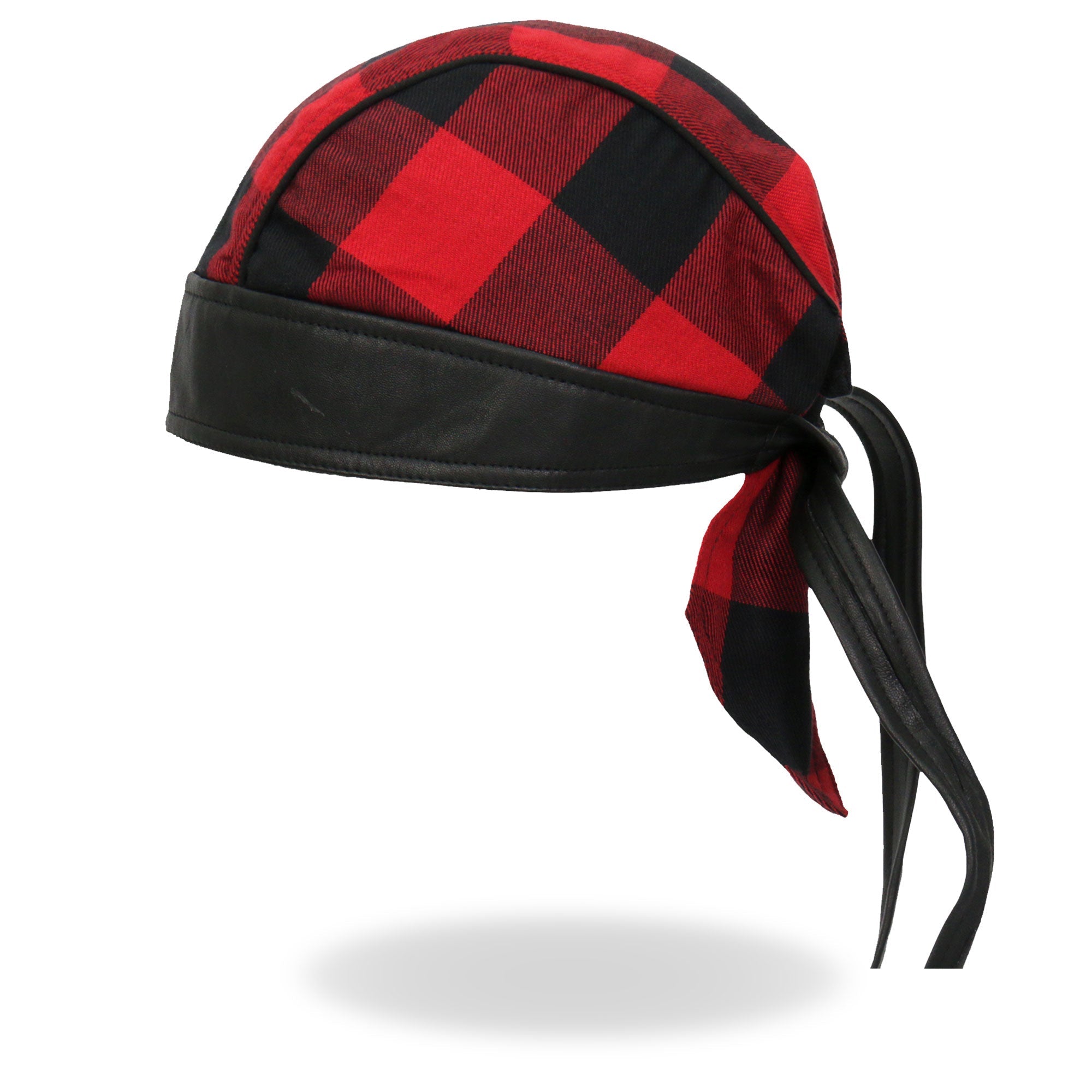 Black/Red Buffalo Plaid Lightweight Headwrap HWH1108