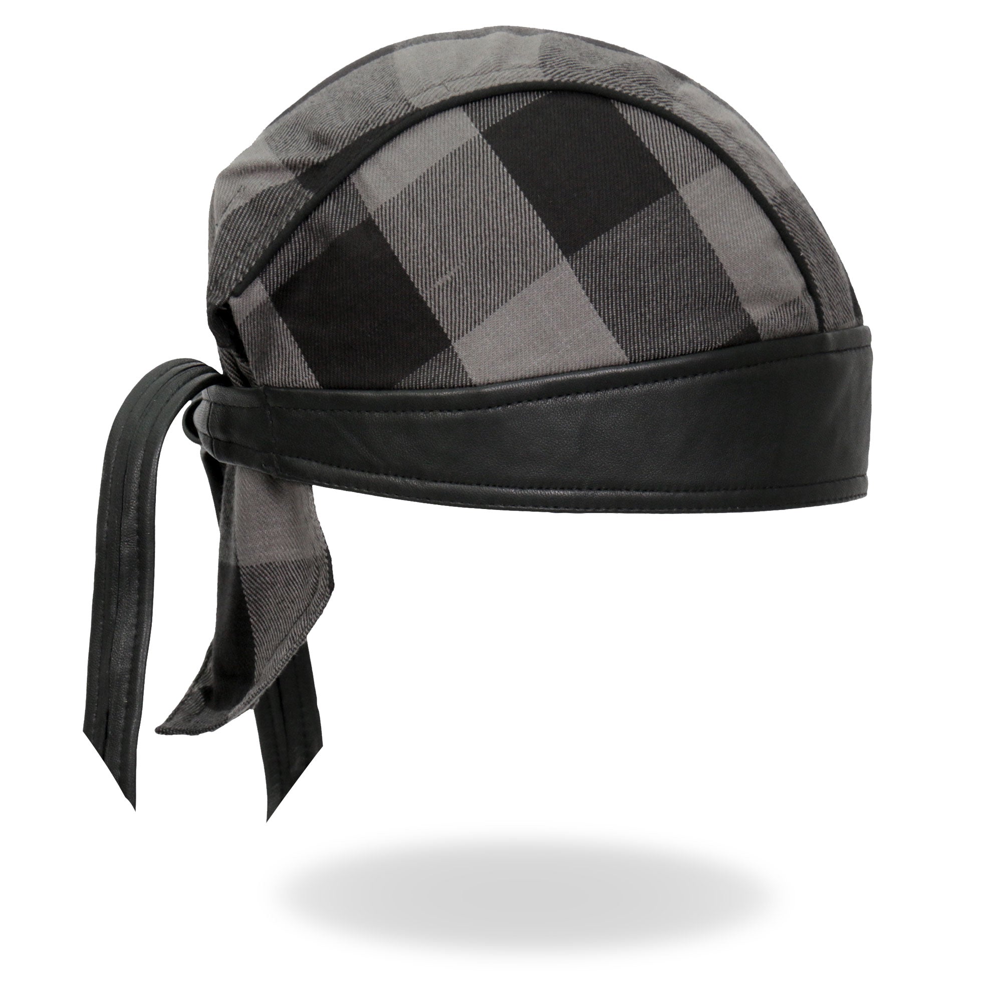 Gray Buffalo Plaid Lightweight Headwrap HWH1110