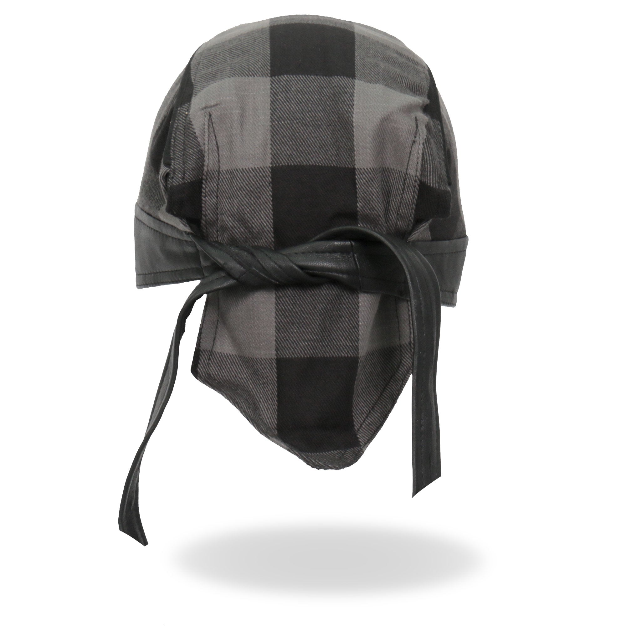 Gray Buffalo Plaid Lightweight Headwrap HWH1110