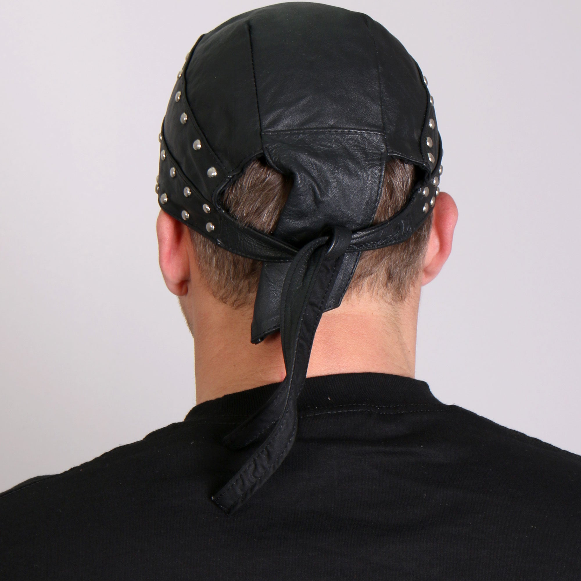Medium Weight Studded Leather Headwrap HWL1005