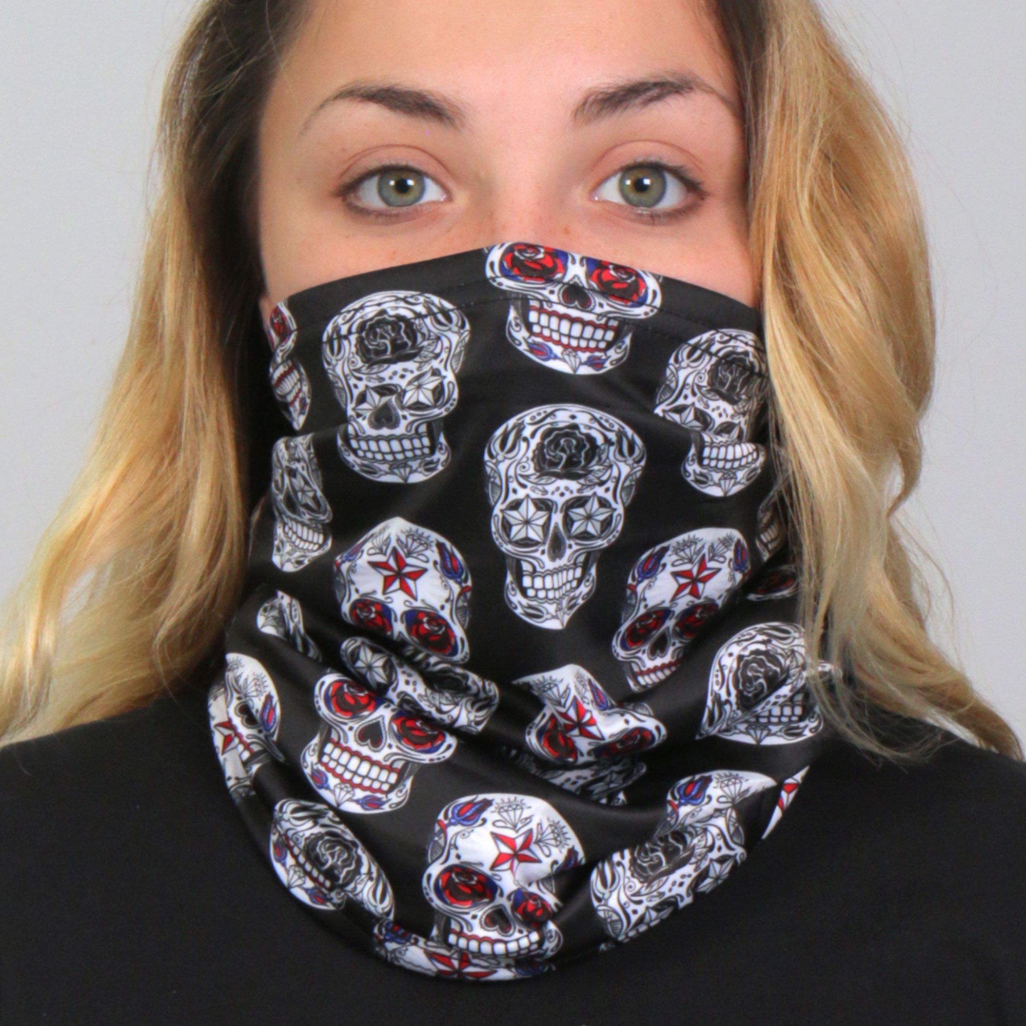 HWN2018 Sugar Skulls Neck Gaiter Mask