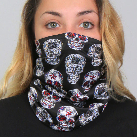 HWN2018 Sugar Skulls Neck Gaiter Mask