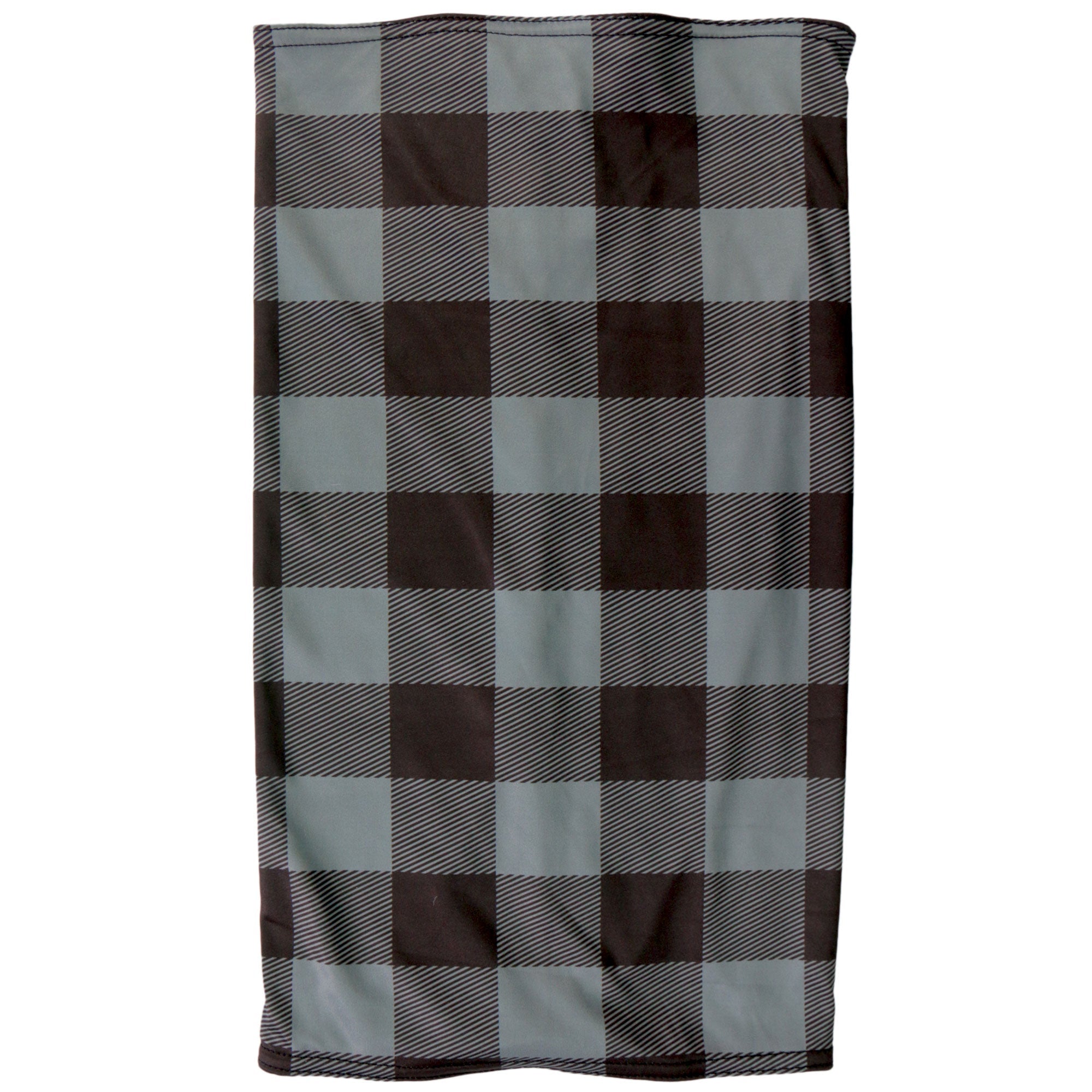 HWN2021 Gray and Black Plaid Neck Gaiter