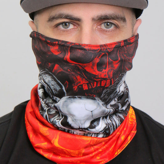 HWN2028 Over The Top Skulls Neck Gaiter