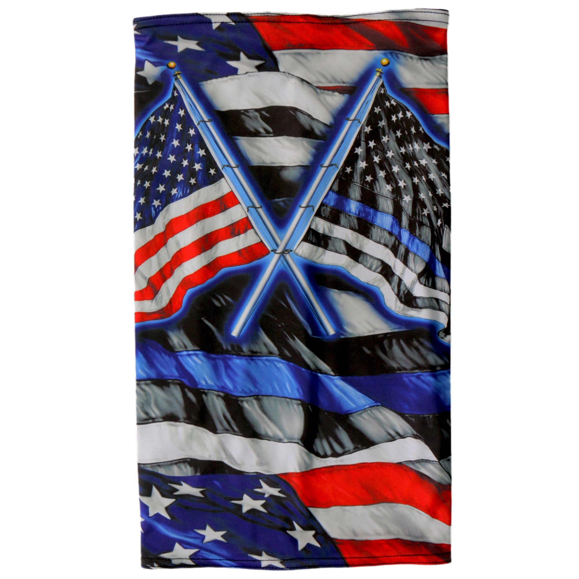 HWN2031 Blue Line Flag Neck Gaiter