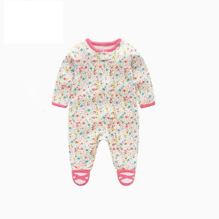 Modern Cartoon Unicorn Baby Girl Jumpsuit Footies Romper For Newborn B ...