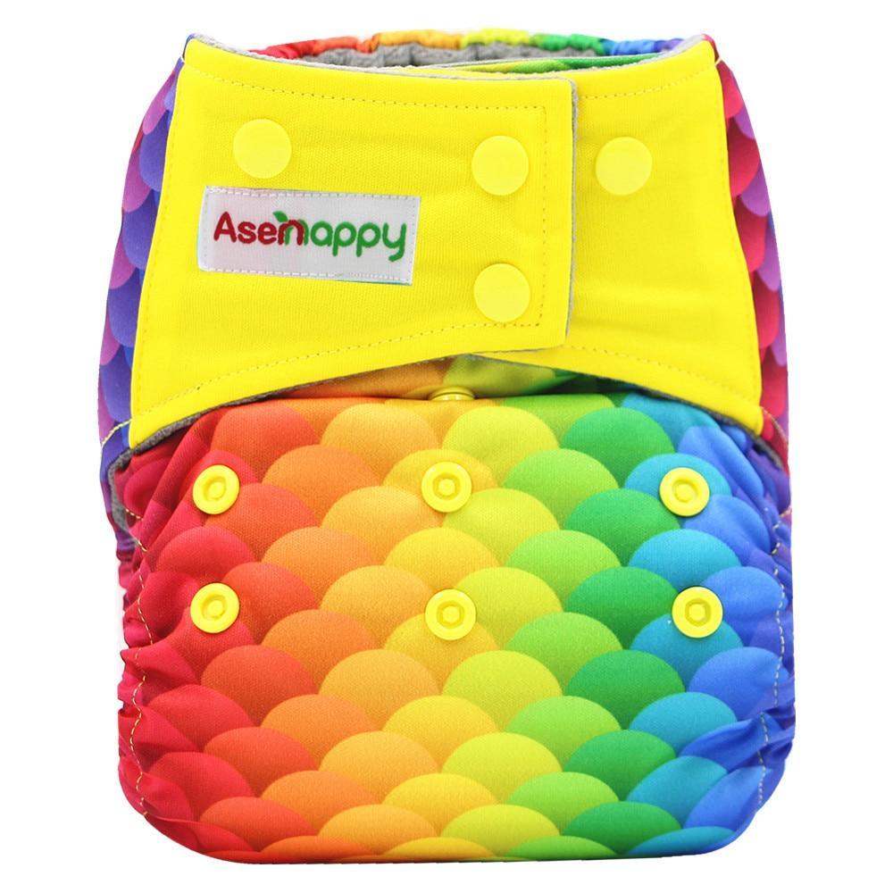 Colorful Modern Baby Cloth Diaper Bamboo Charcoal Nappy All-in-one Dia ...
