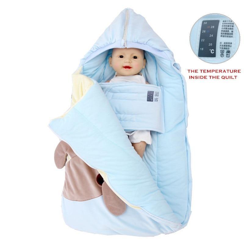 Newborn Sleeping Bag Baby Stroller Swaddle Wrap Blankets Warm Infant S ...