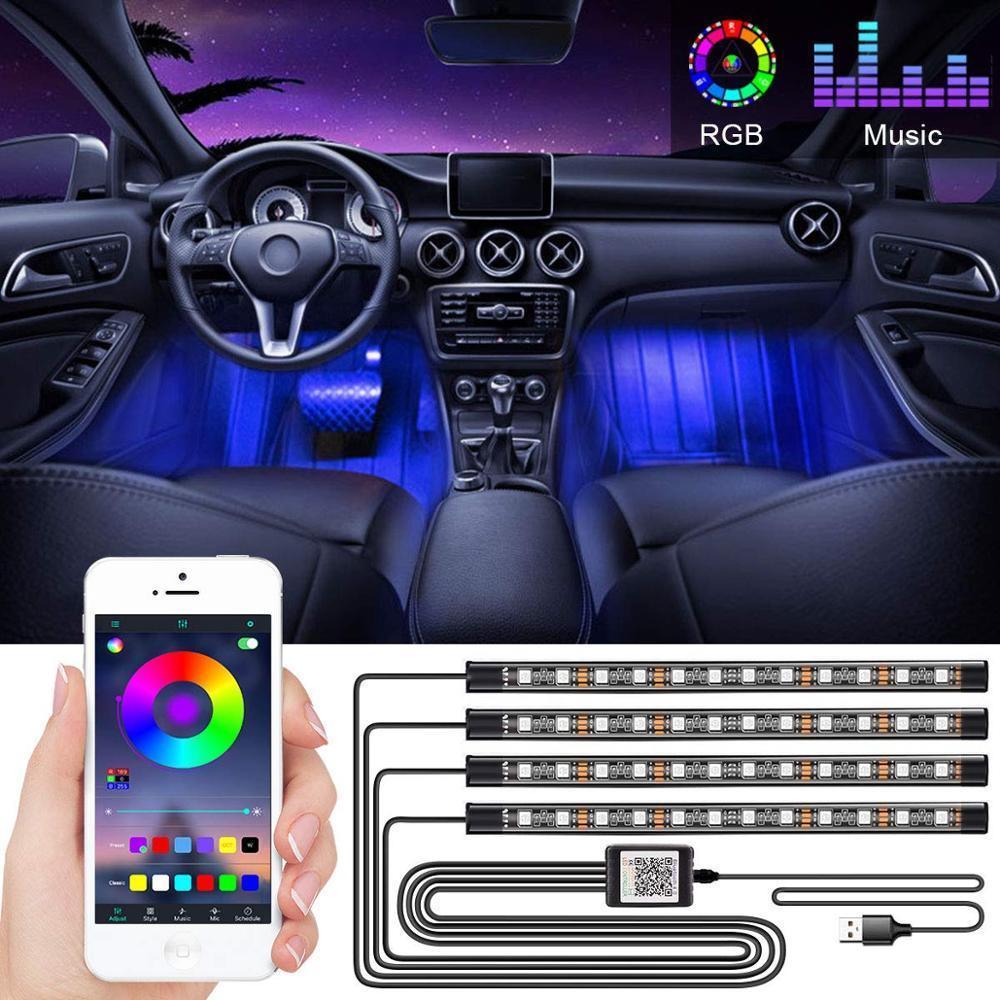 Led Strip Light Auto Lights LED Car Strip Lights with Two-Line Waterproof Design RGB LED St ...