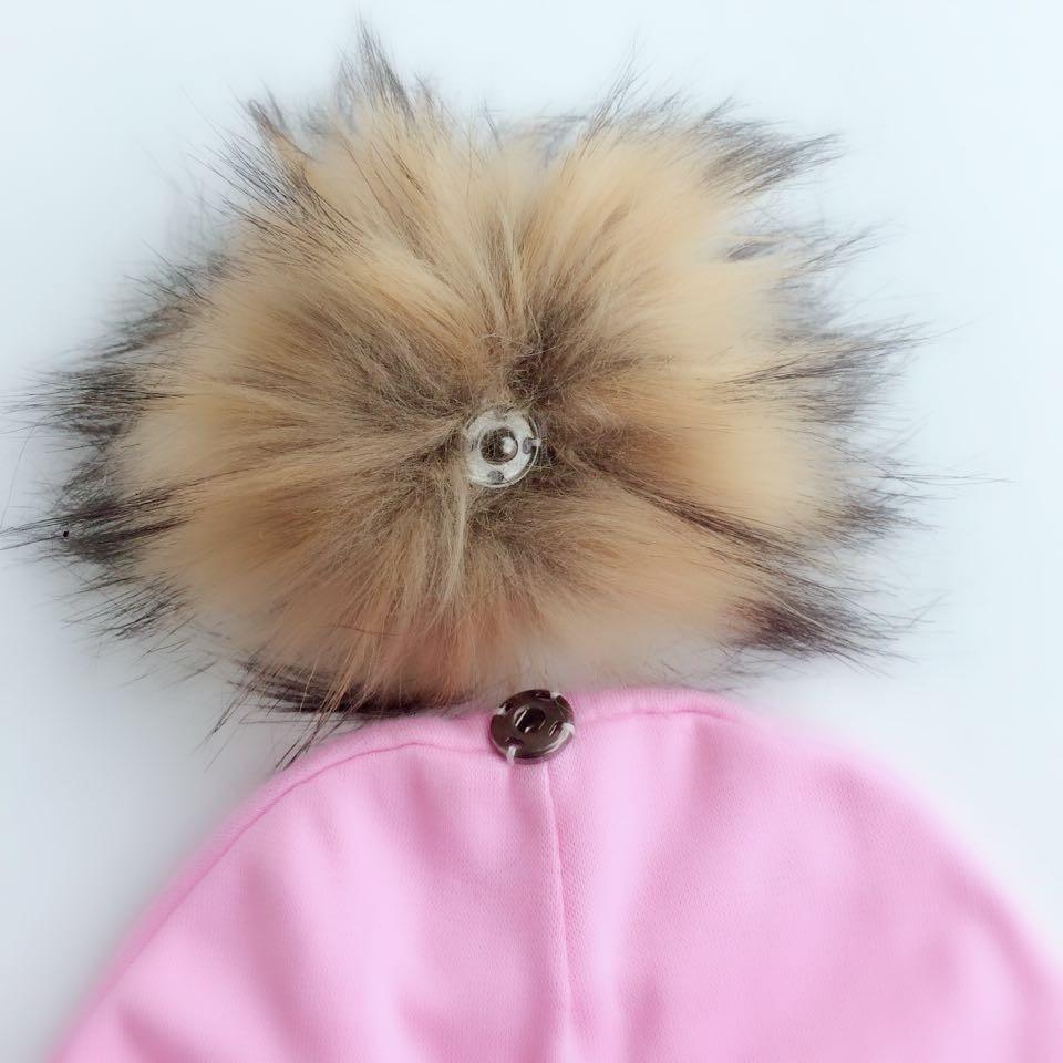 Newborn Cotton Hats Baby Pom Pom Childre Infant Hats For BabY Boys and Girls Wth Printed "I love mama " and " Design