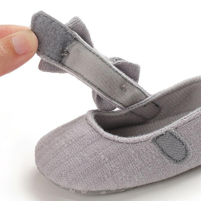 Baby Girls First Walkers Bow Knot Solid Soft Shoe Footwear For Baby Girl Breathable Shoes