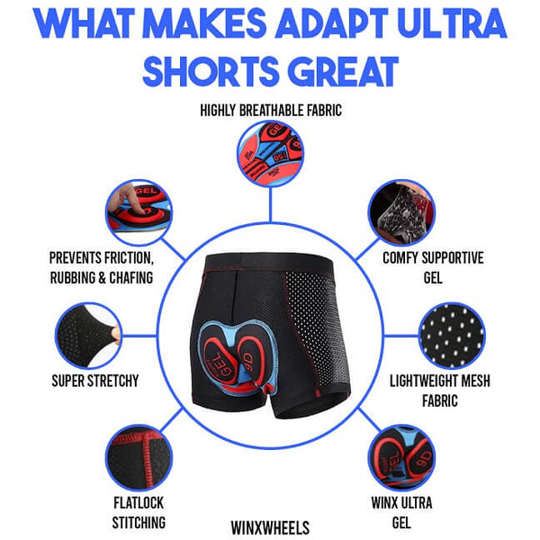 Adapt Ultra Shorts - Motorcycle Riders  - Plus Sizes