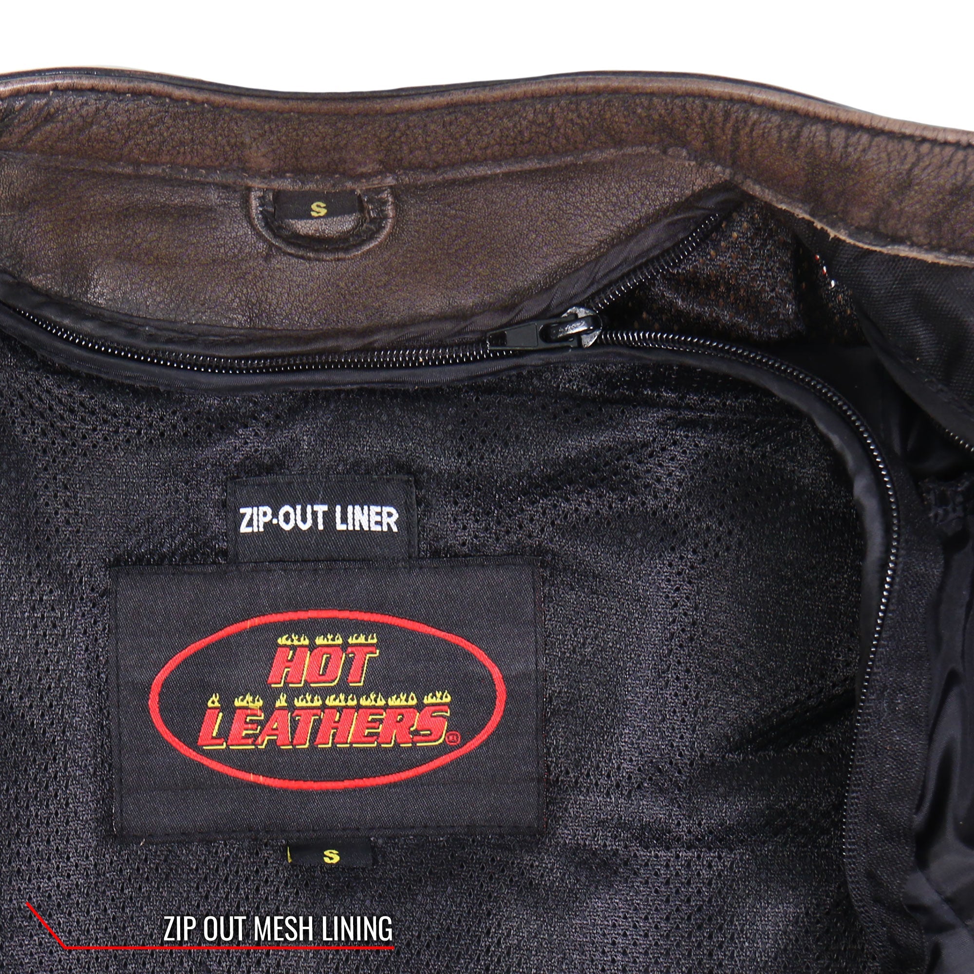 JKL1024 Ladies Distressed Brown Motorcycle Leather Biker Jacket with  Concealed carry Pockets