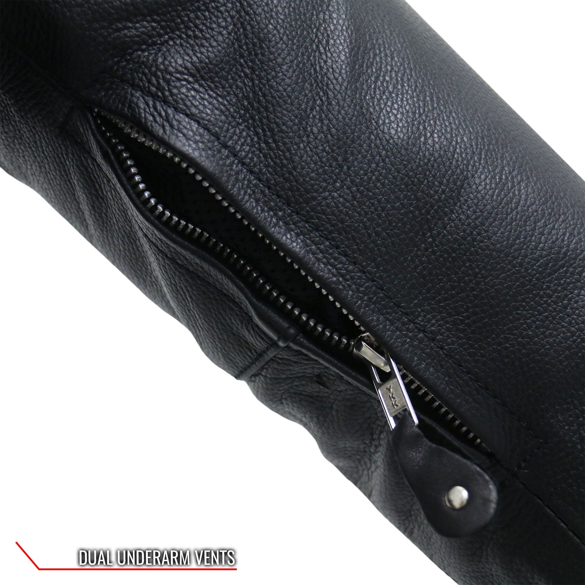 JKL1025 Ladies Motorcycle style Lace Up Sleeves Leather Biker Jacket