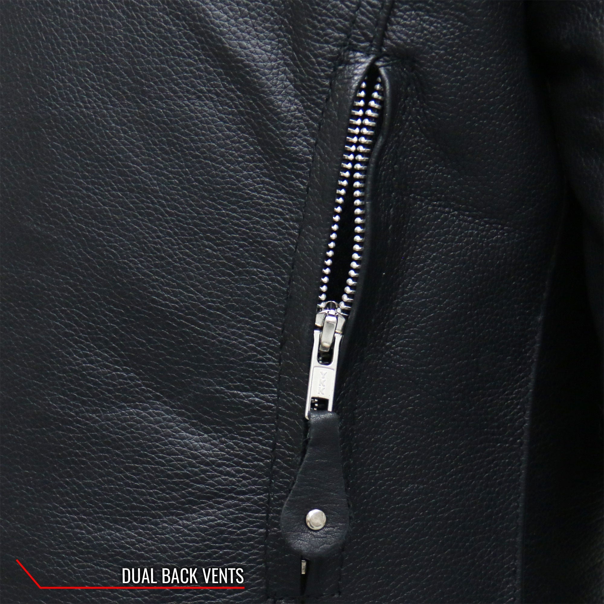 JKL1025 Ladies Motorcycle style Lace Up Sleeves Leather Biker Jacket