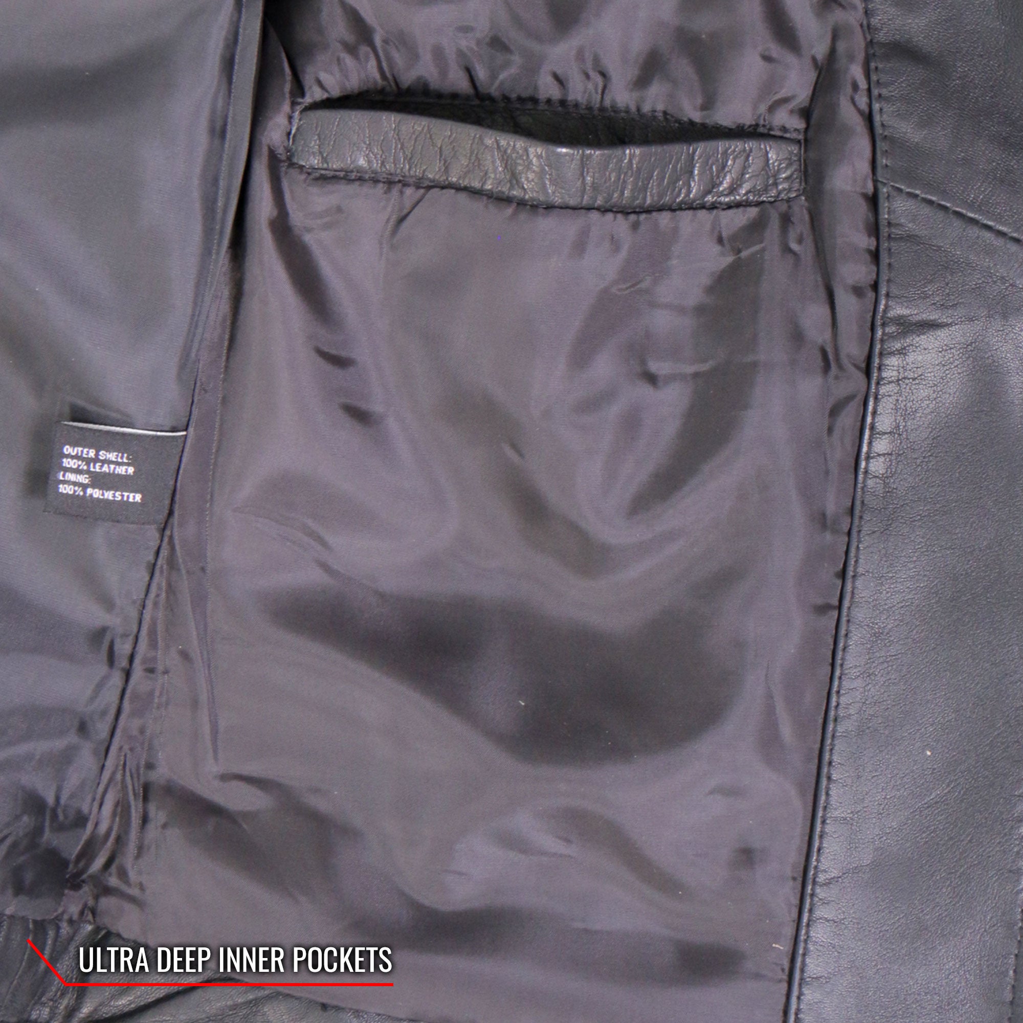 JKL1030 Ladies Lightweight Motorcycle Black Leather Biker Jacket with Side Buckles