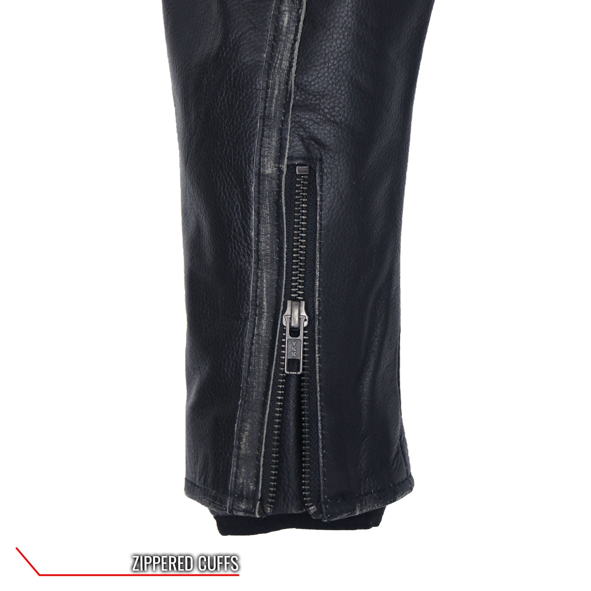 JKL1033 Ladies Biker Black Leather Motorcycle Jacket with Removable Hoodie