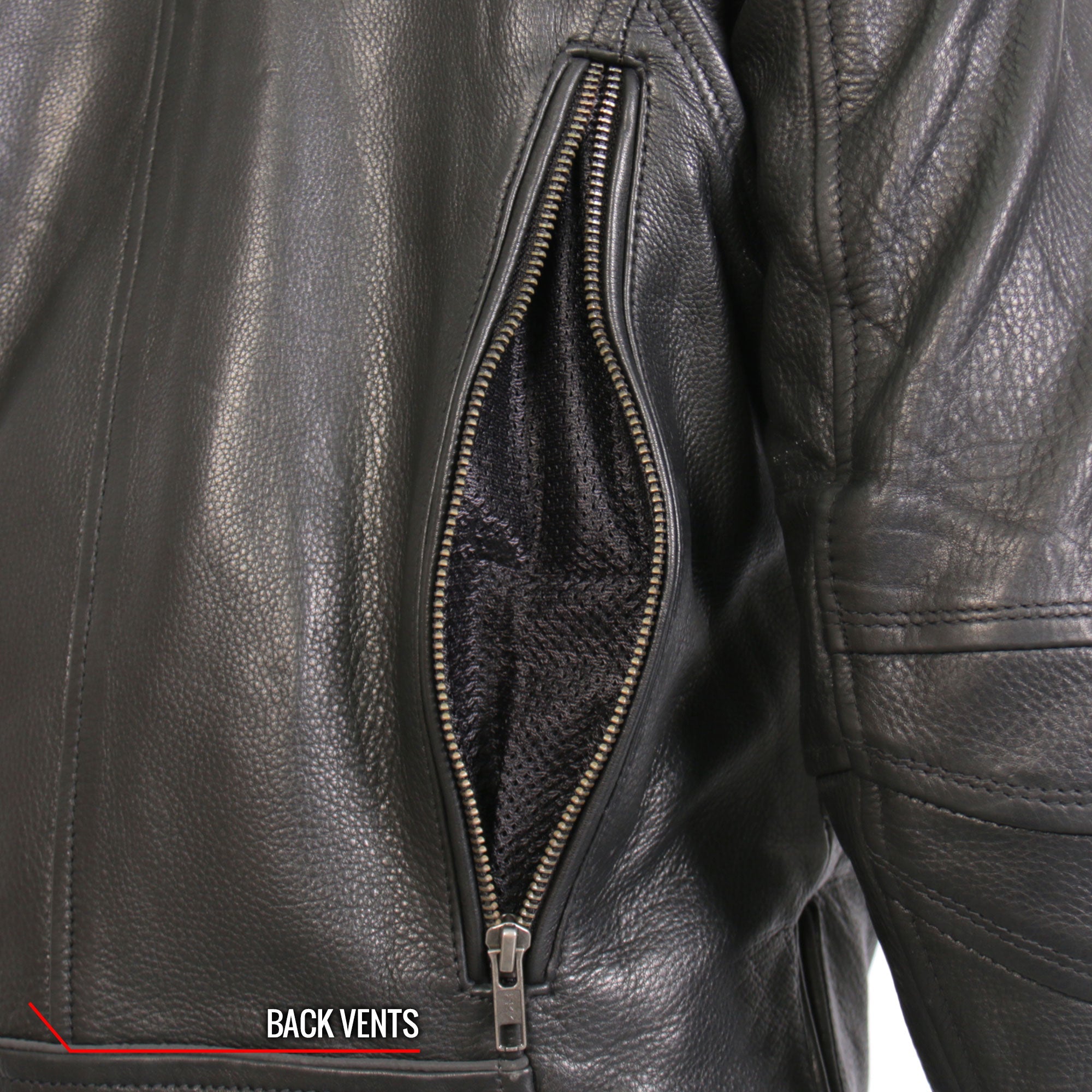 JKL1034 Ladies Biker Black Leather Motorcycle Jacket with Plaid Flannel Lining