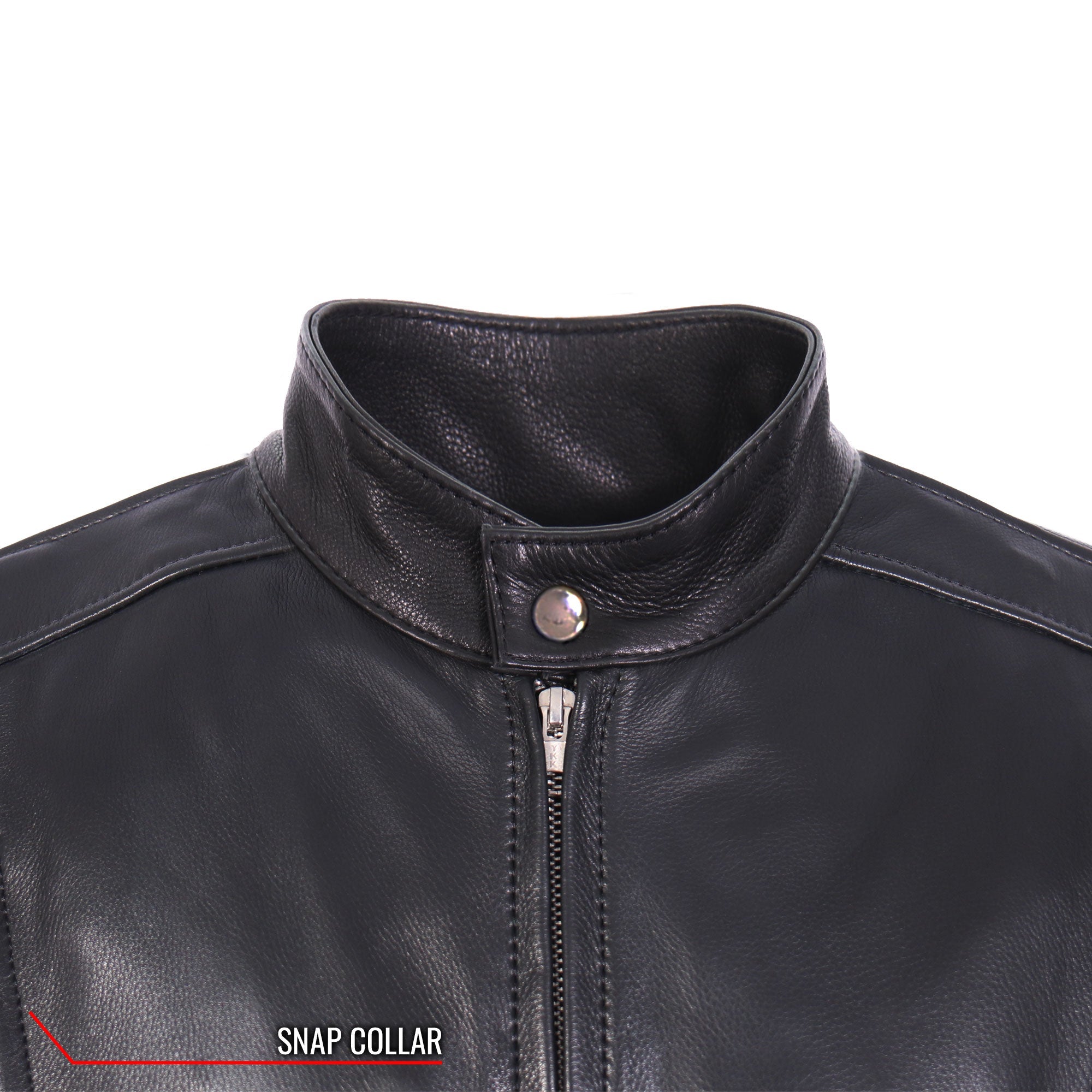 JKL5001 USA Made Ladies Vented Motorcycle Black Leather Biker Jacket