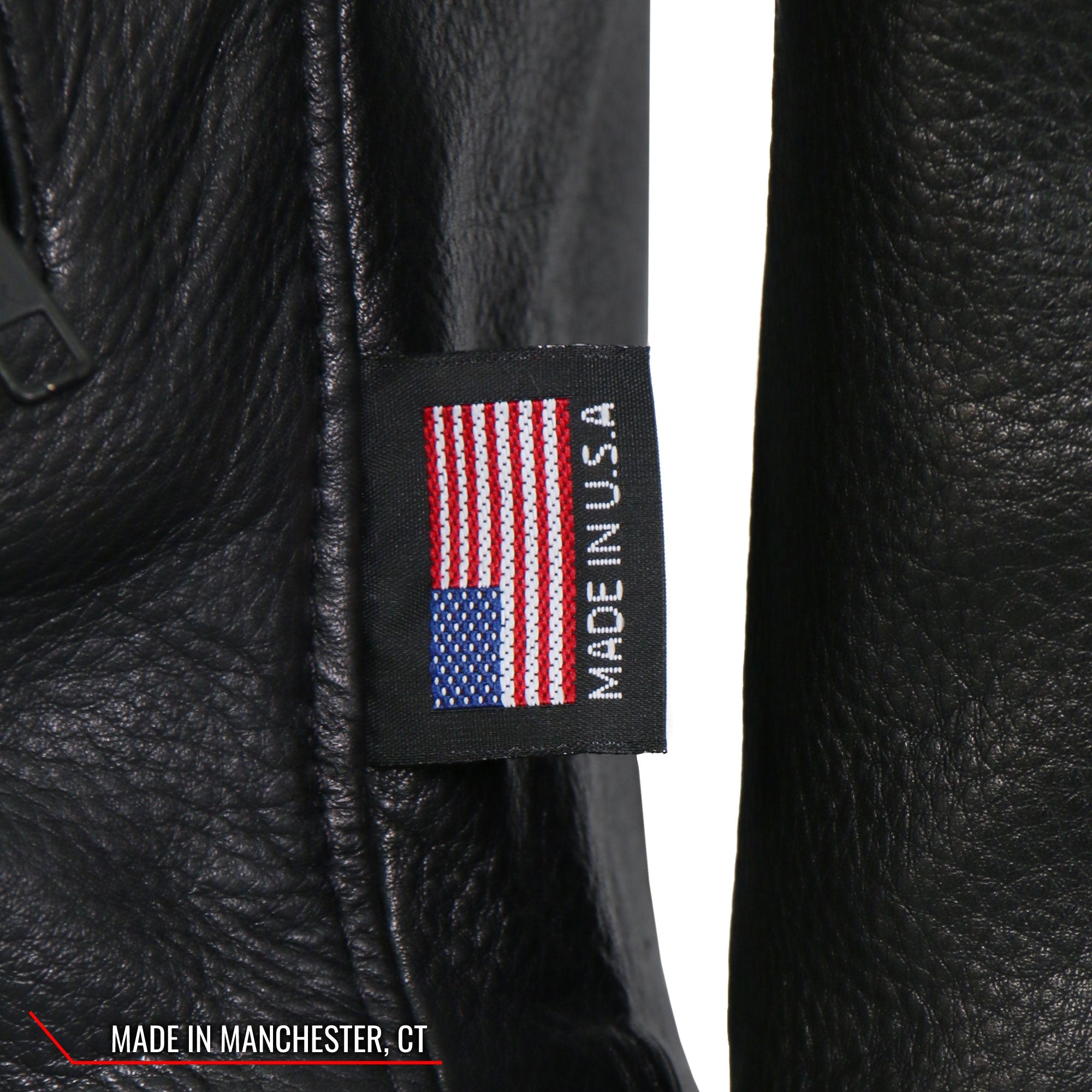 JKL5003 USA Made Ladies Clean Cut Leather Motorcycle Biker Jacket