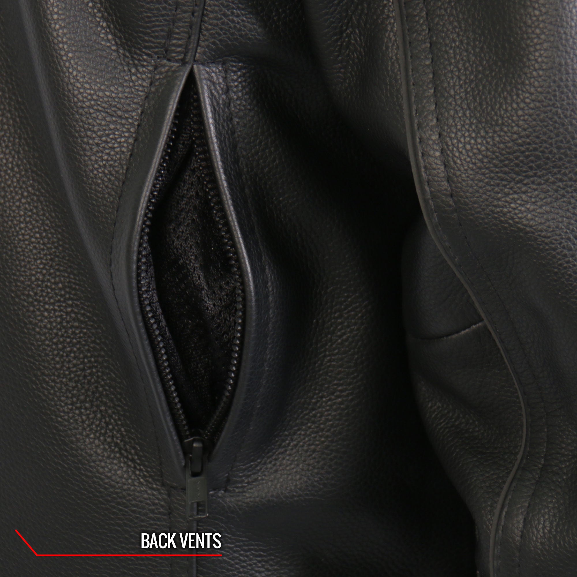 JKM1028 Men's Black Leather Motorcycle style Biker Jacket with Zip Out Lining