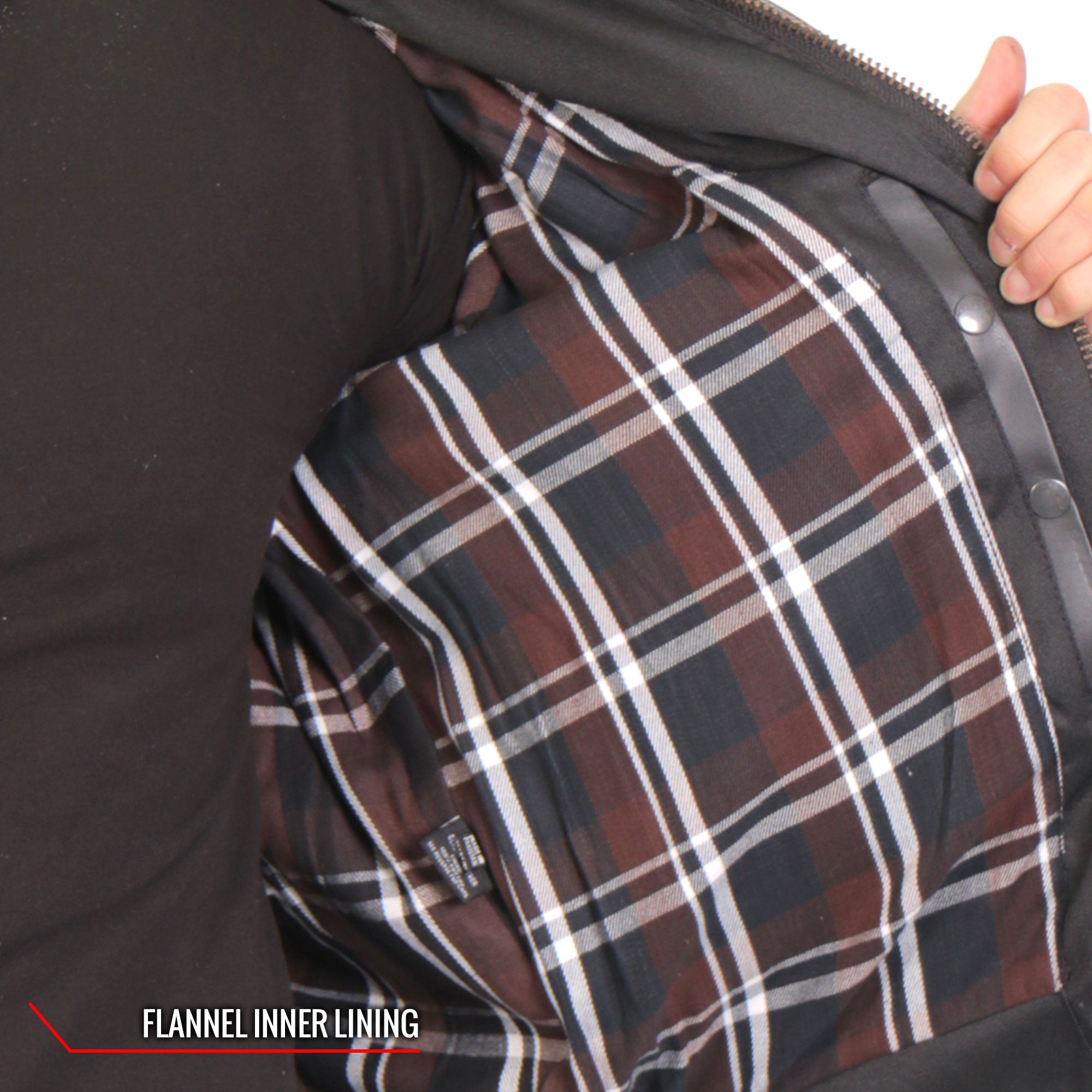 JKM1029 Men’s Distress Brown Motorcycle style ‘Carry and Conceal’ Leather Biker Jacket