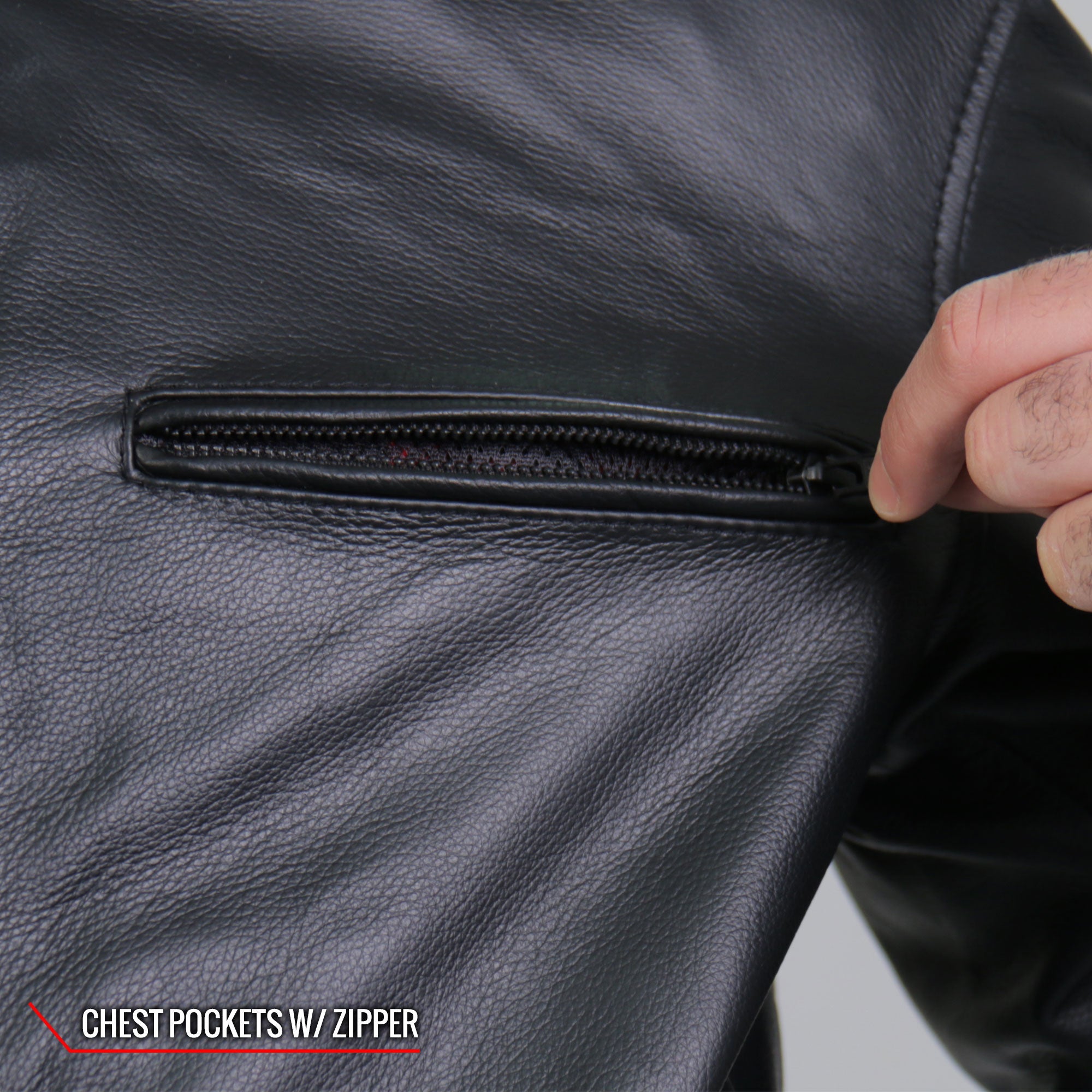 JKM1031 Men’s Biker  ‘Skull and Bones’ Leather Motorcycle Jacket with Flannel Lining