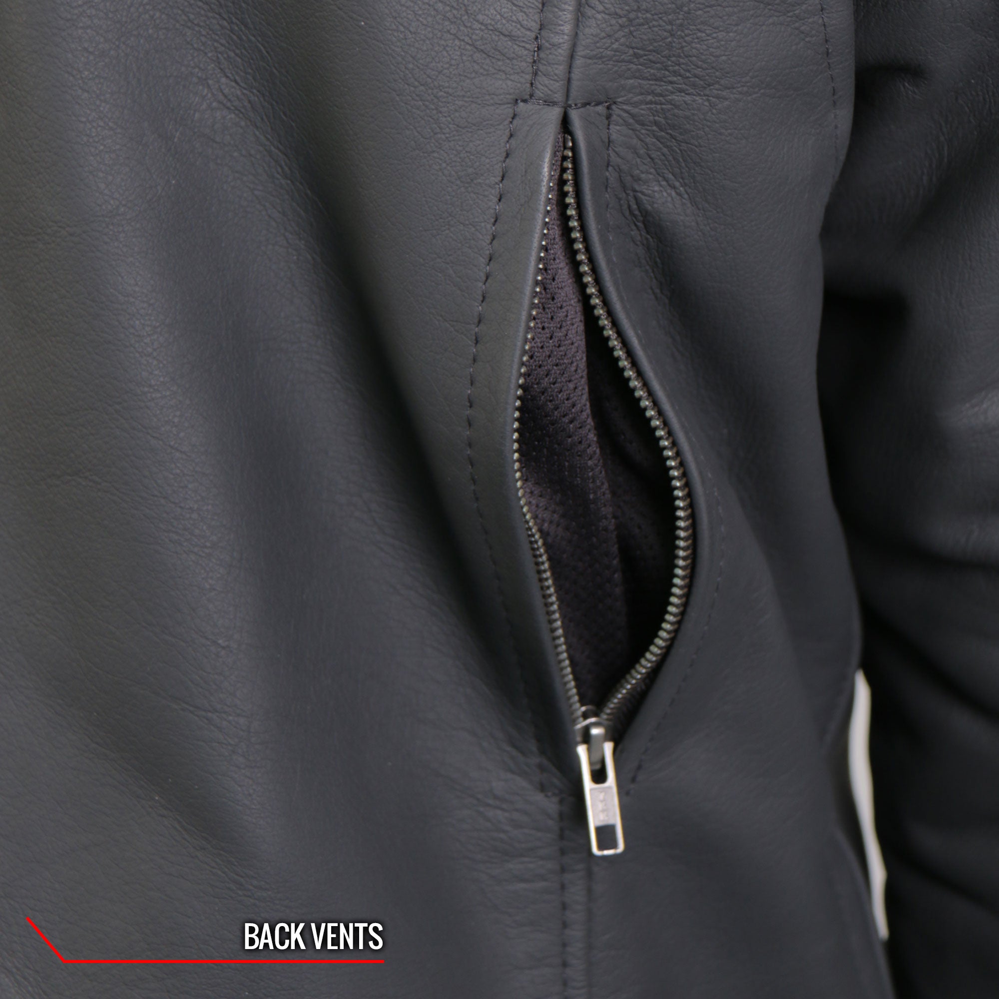 JKM2002 Men’s Black Biker ‘Reflective Skull' Printed Leather Motorcycle Jacket with Concealed Carry Pockets