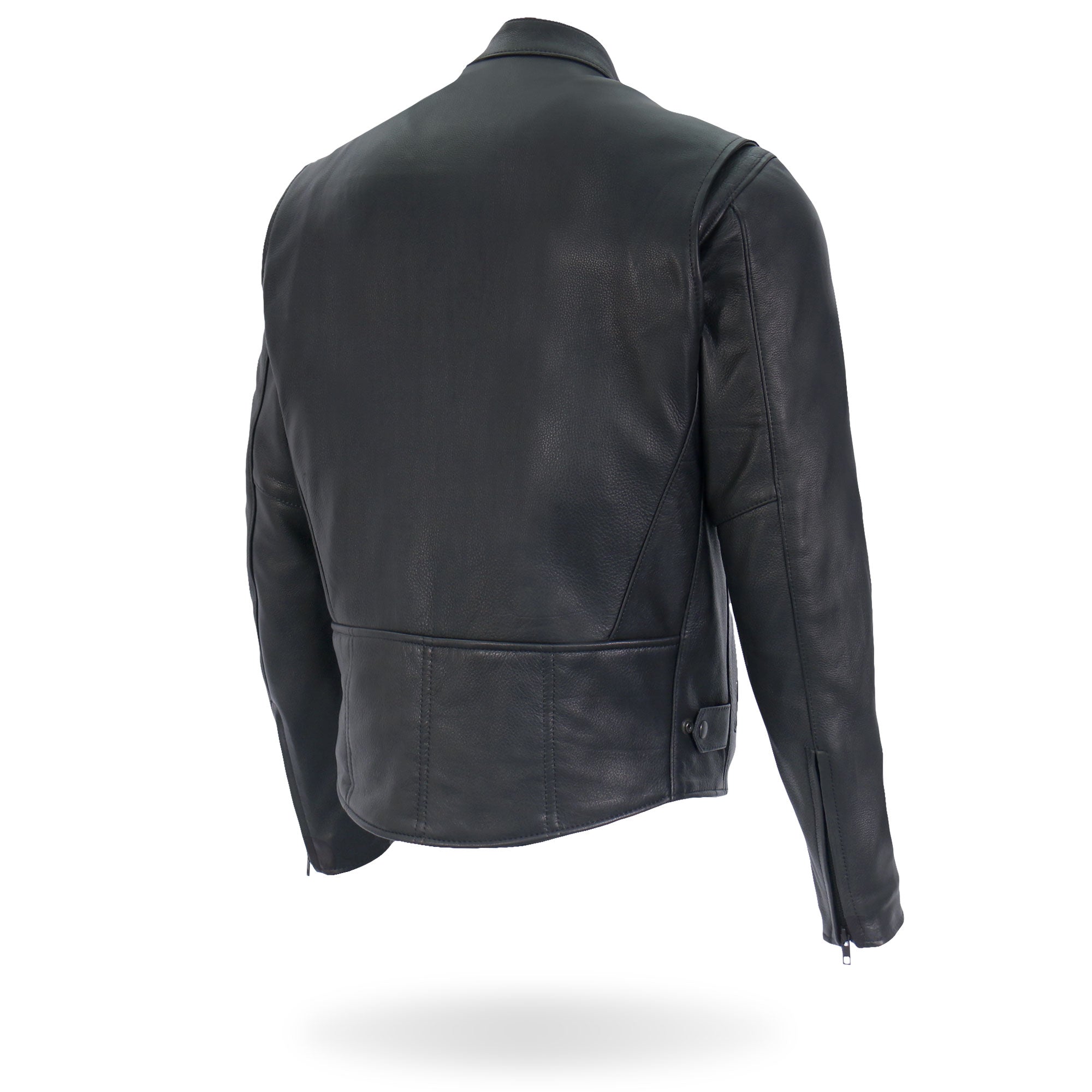 JKM5001 Men's USA Made Premium Leather Motorcycle Biker Racer Jacket