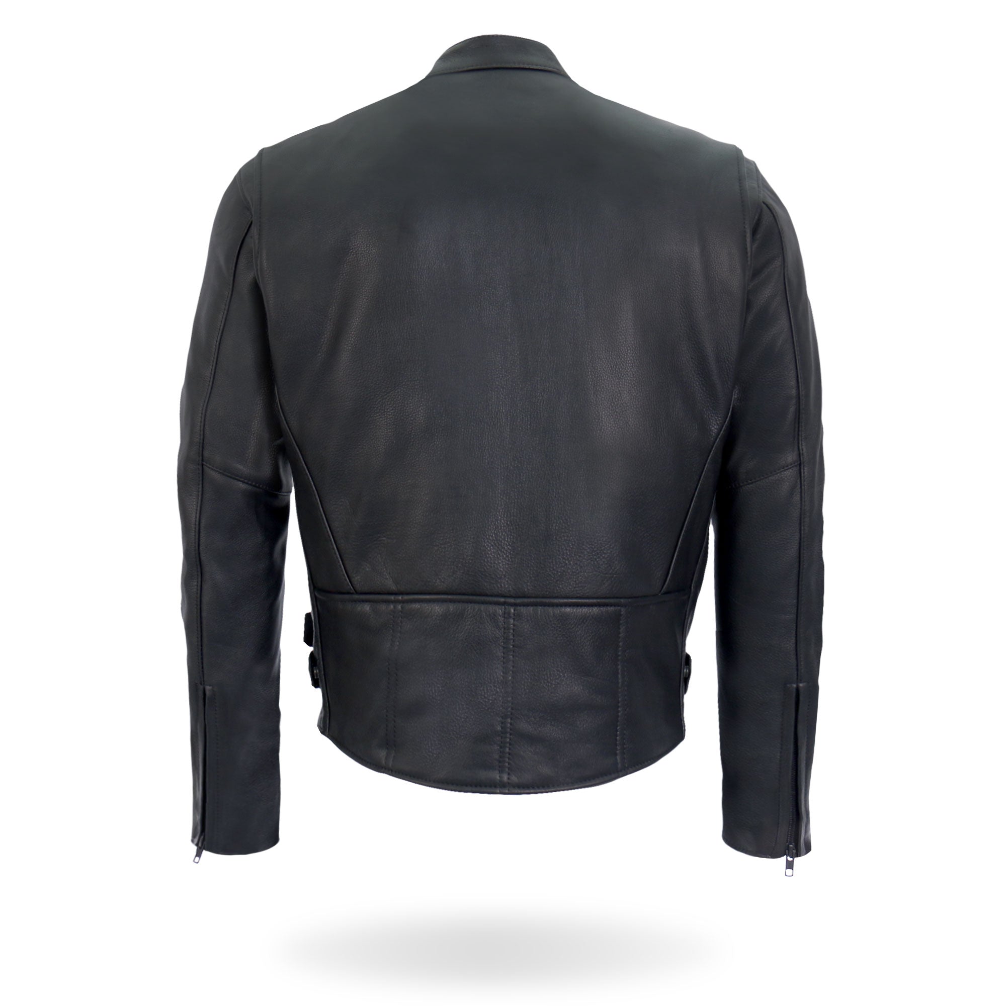 JKM5001 Men's USA Made Premium Leather Motorcycle Biker Racer Jacket