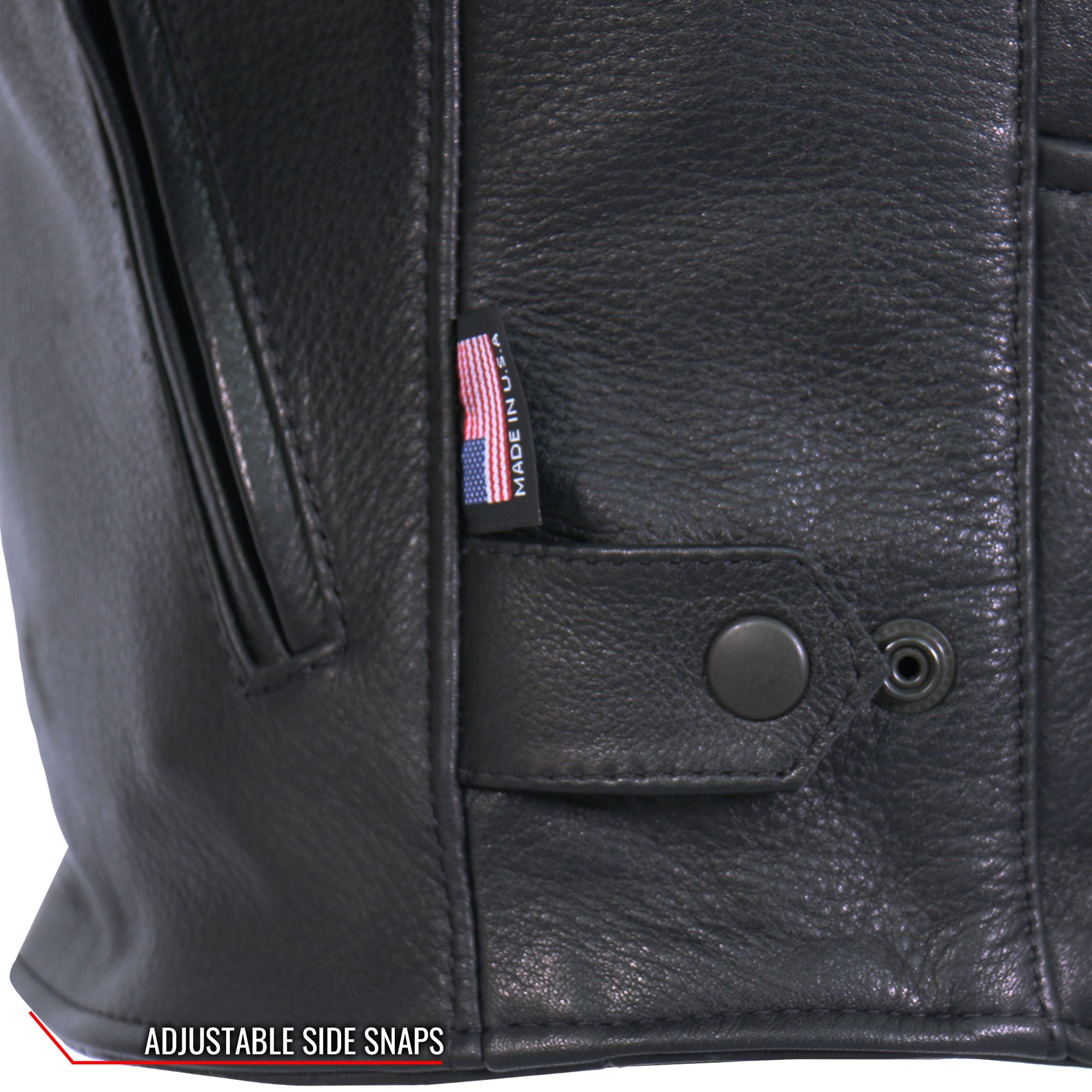 JKM5001 Men's USA Made Premium Leather Motorcycle Biker Racer Jacket