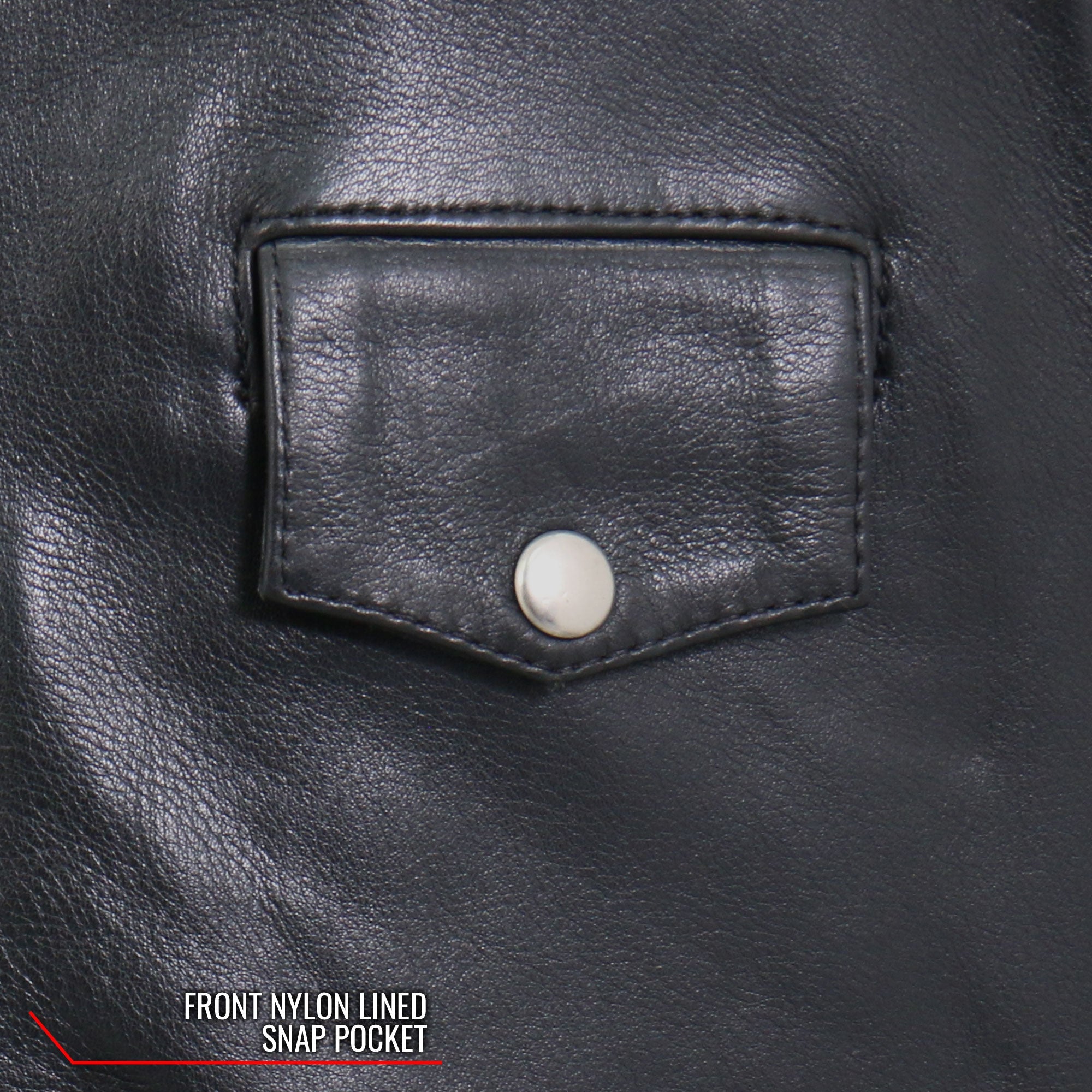 JKM5009 Men's USA Made Black Premium Leather Classic Motorcycle Biker Jacket