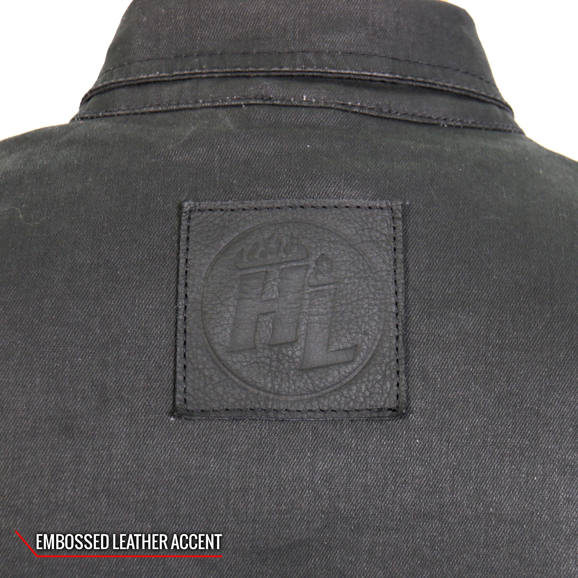 Men's Waxed Cotton Concealed Carry Shirt Jacket