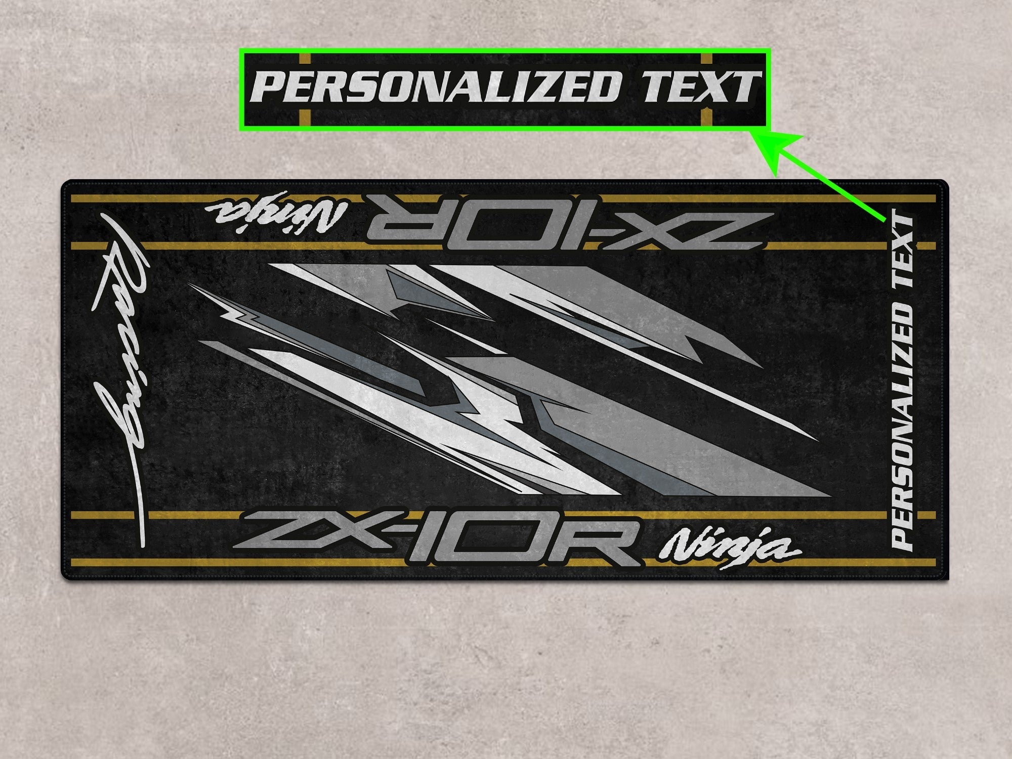 MPM Motorcycle Mat for Kawasaki ZX-10R - MM7250