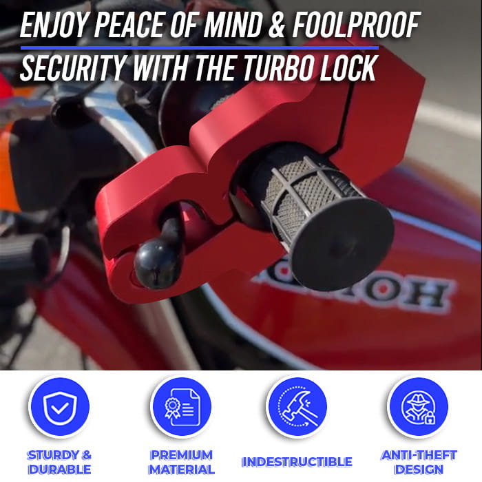Winx Turbo Motorcycle Lock - Best Motorcycle Handlebar Lock | Winx ...