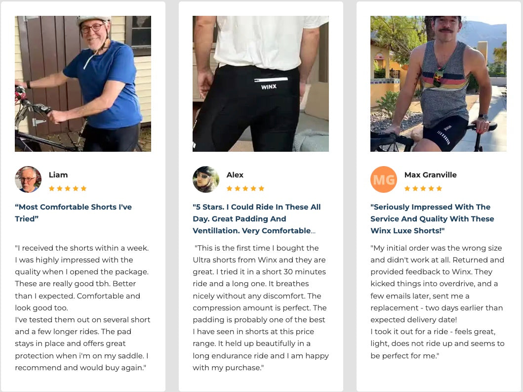 Luxe Shorts Customer Reviews - Image
