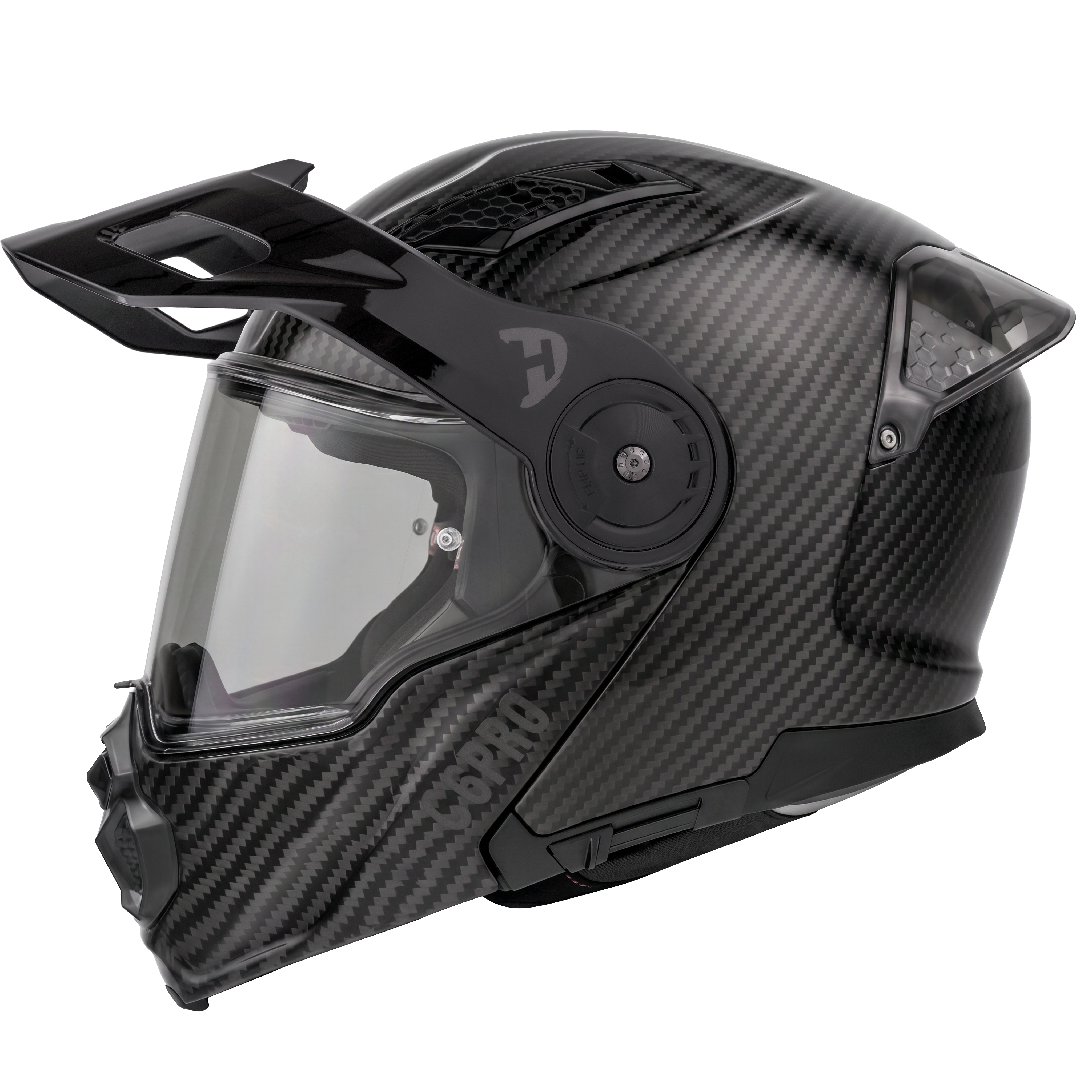 D.O.T. & ECE Daytona C6 PRO- Grey Carbon Fiber